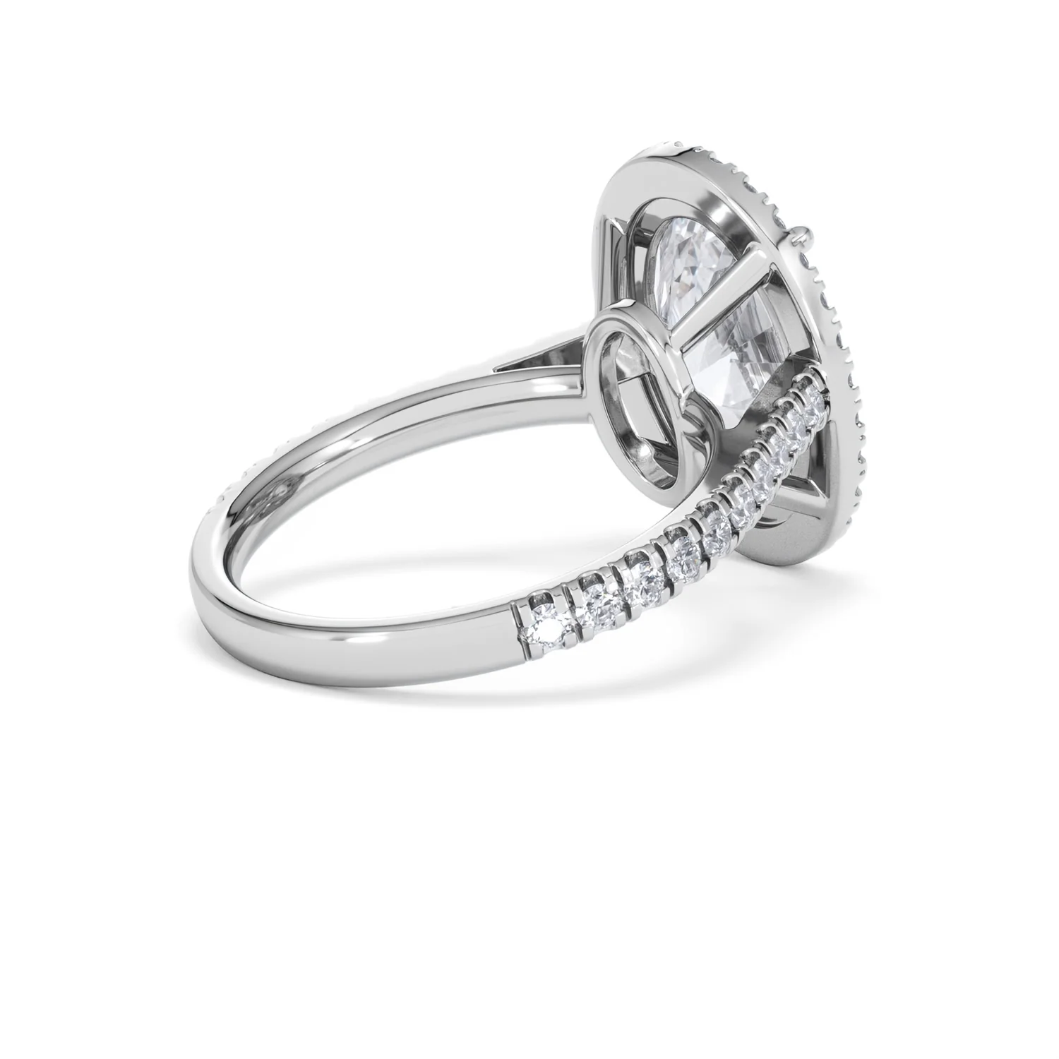 Georgina 5.70ct Lab Diamond Oval Cut Engagement Ring in Platinum G/VS1 - Image 38