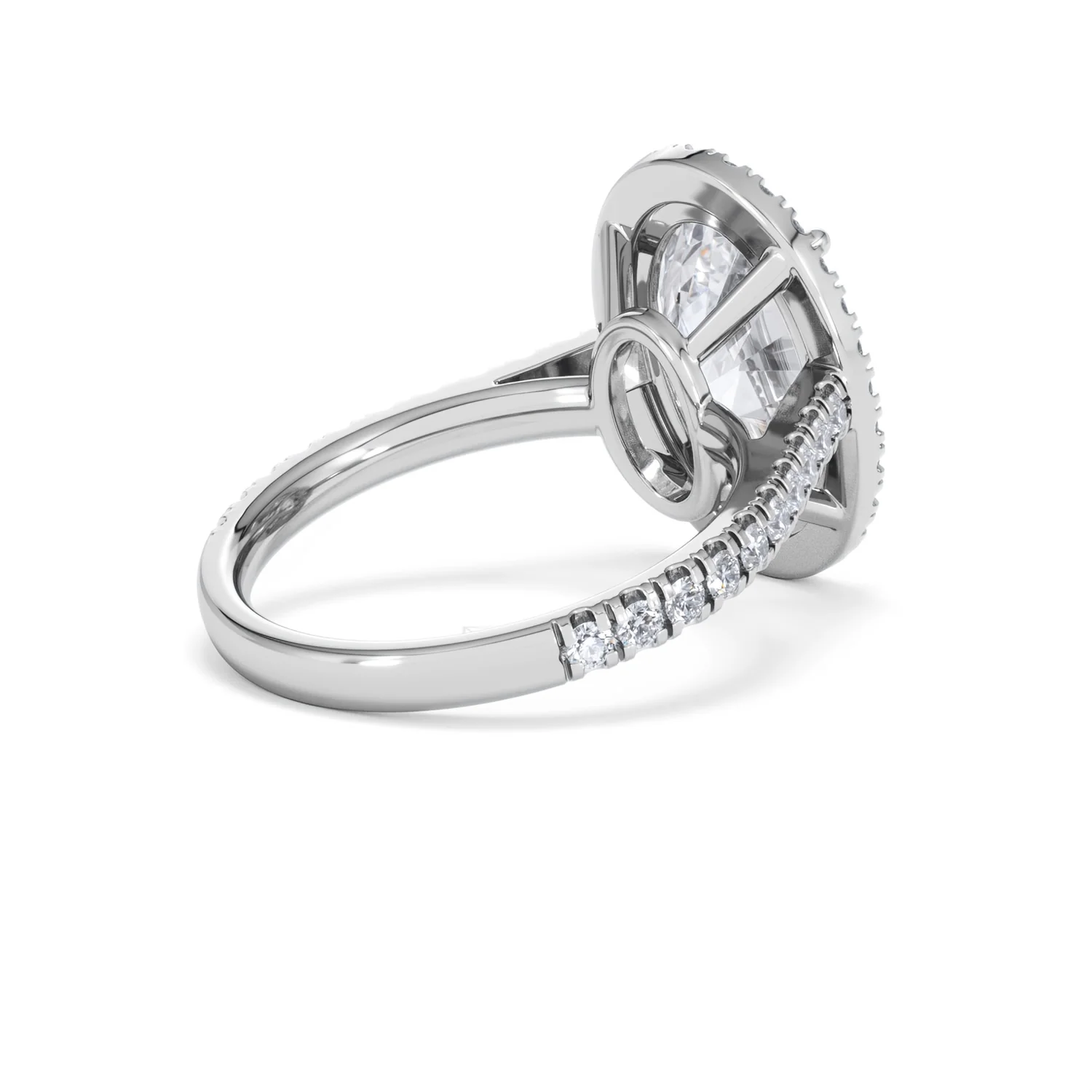 Georgina 5.70ct Lab Diamond Oval Cut Engagement Ring in Platinum G/VS1 - Image 39