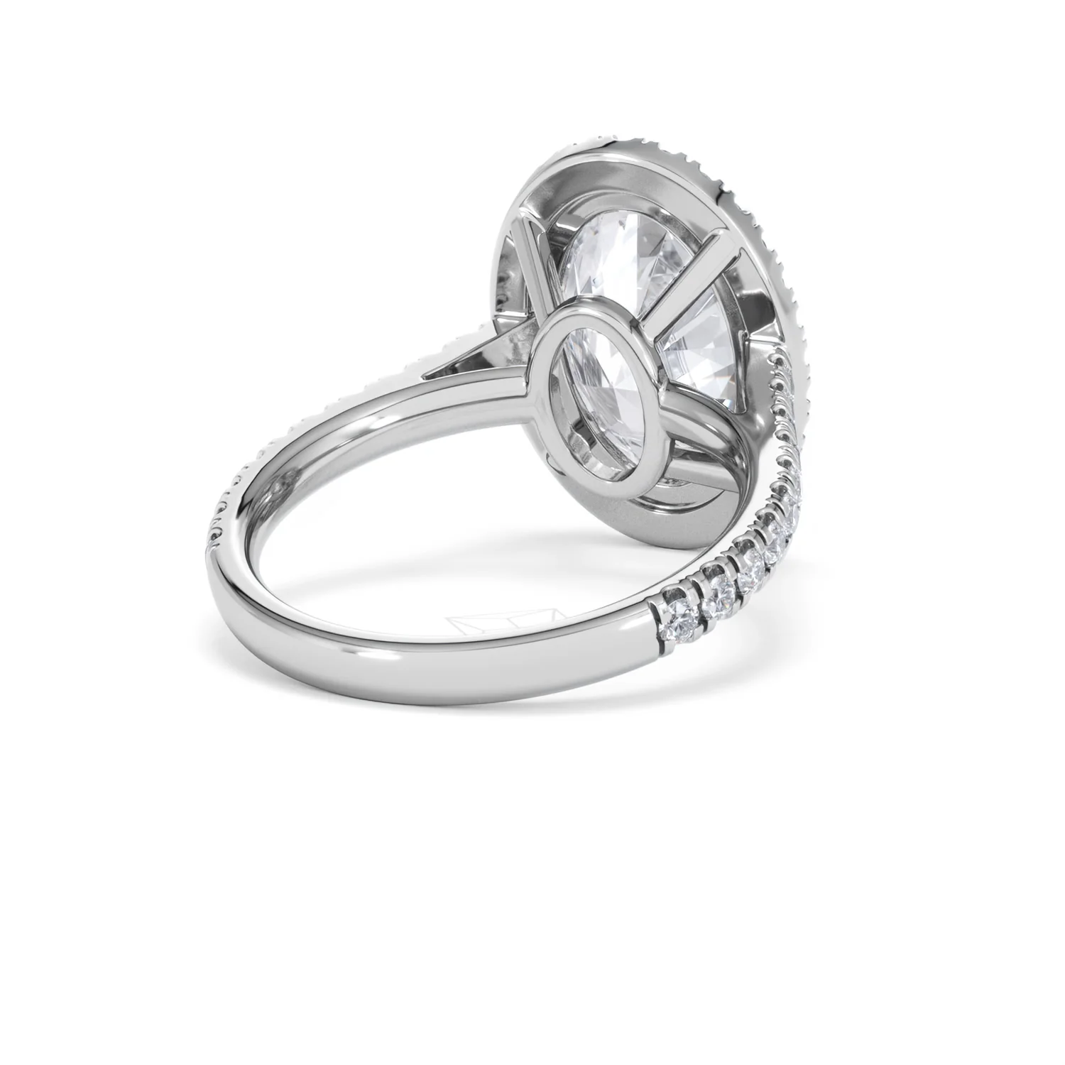 Georgina 5.70ct Lab Diamond Oval Cut Engagement Ring in Platinum G/VS1 - Image 43