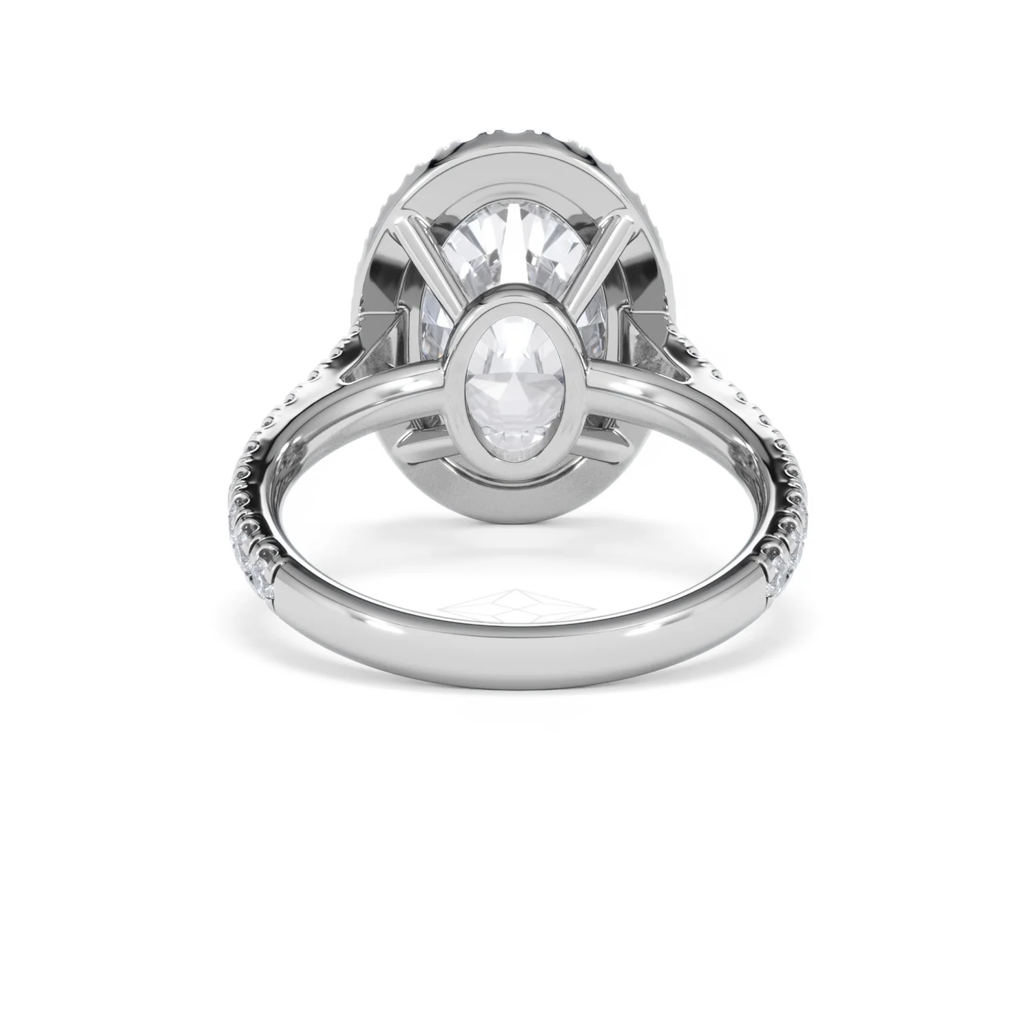 Georgina 5.70ct Lab Diamond Oval Cut Engagement Ring in Platinum G/VS1 - Image 49