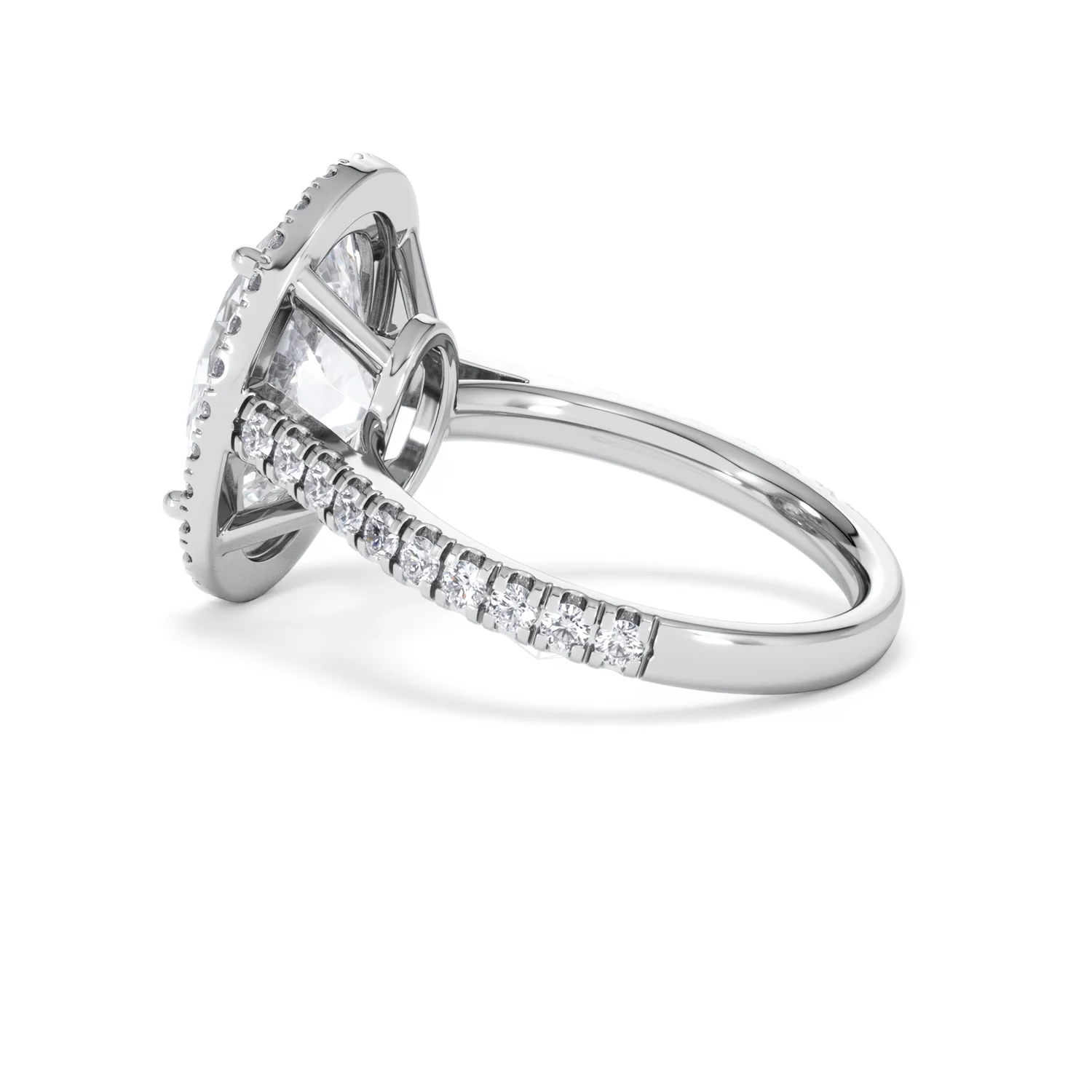 Georgina 5.70ct Lab Diamond Oval Cut Engagement Ring in Platinum G/VS1 - Image 63