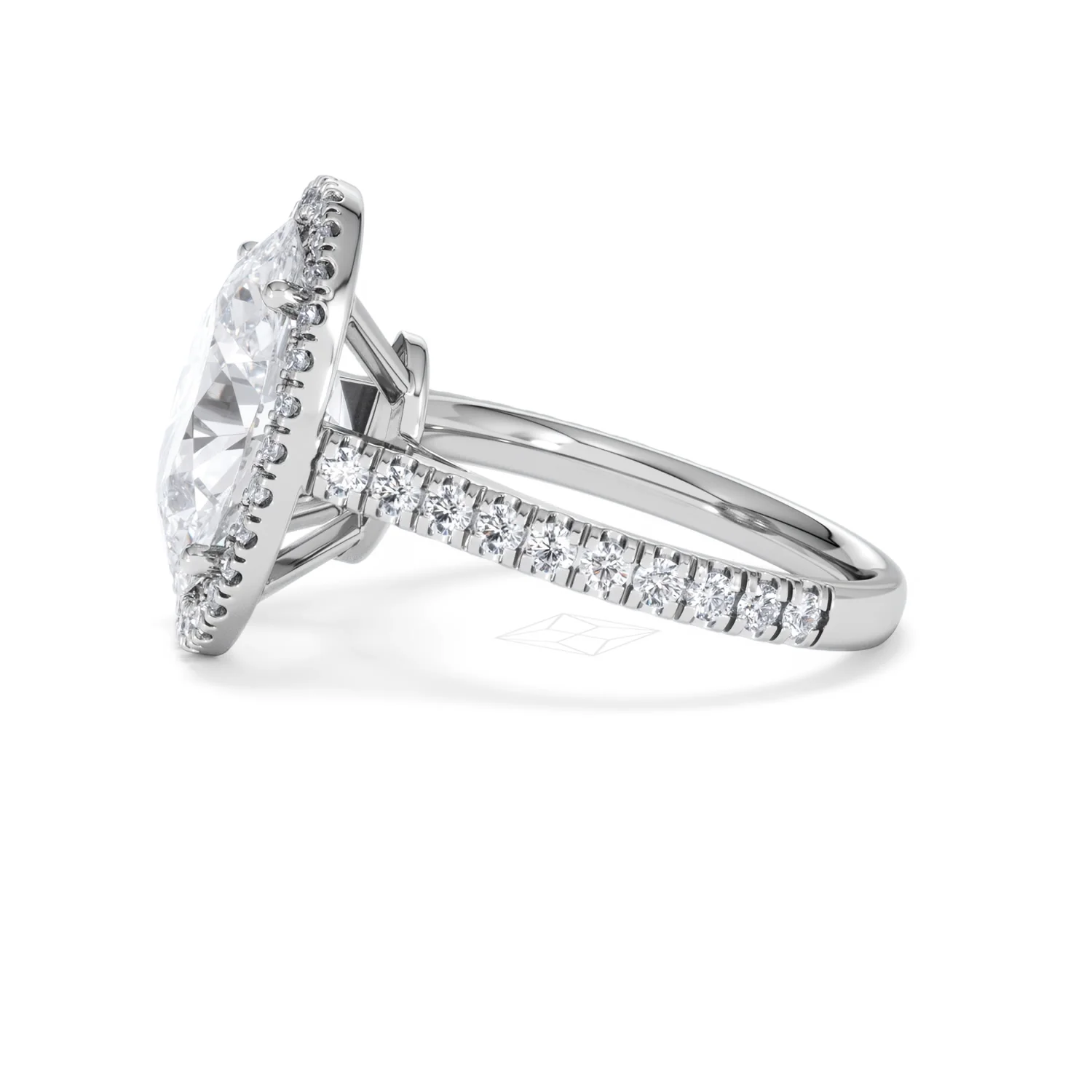 Georgina 5.70ct Lab Diamond Oval Cut Engagement Ring in Platinum G/VS1 - Image 71