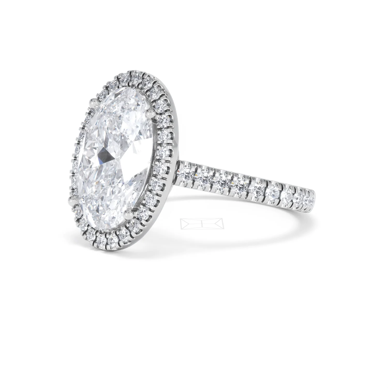 Georgina 5.70ct Lab Diamond Oval Cut Engagement Ring in Platinum G/VS1 - Image 79