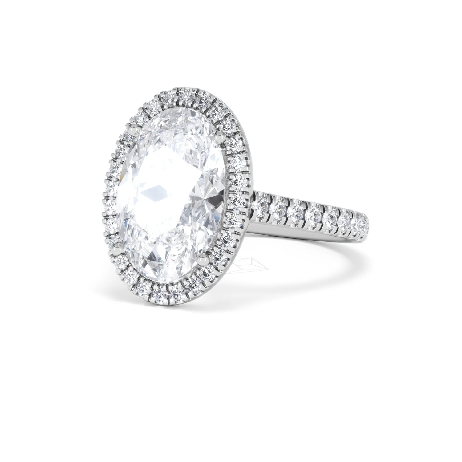 Georgina 5.70ct Lab Diamond Oval Cut Engagement Ring in Platinum G/VS1 - Image 83