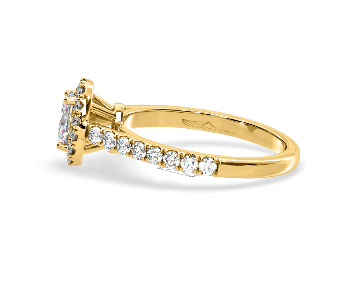 Georgina GIA Oval Diamond Halo Engagement Ring 18K Gold 1.30ct G/Vs2 - Image 108