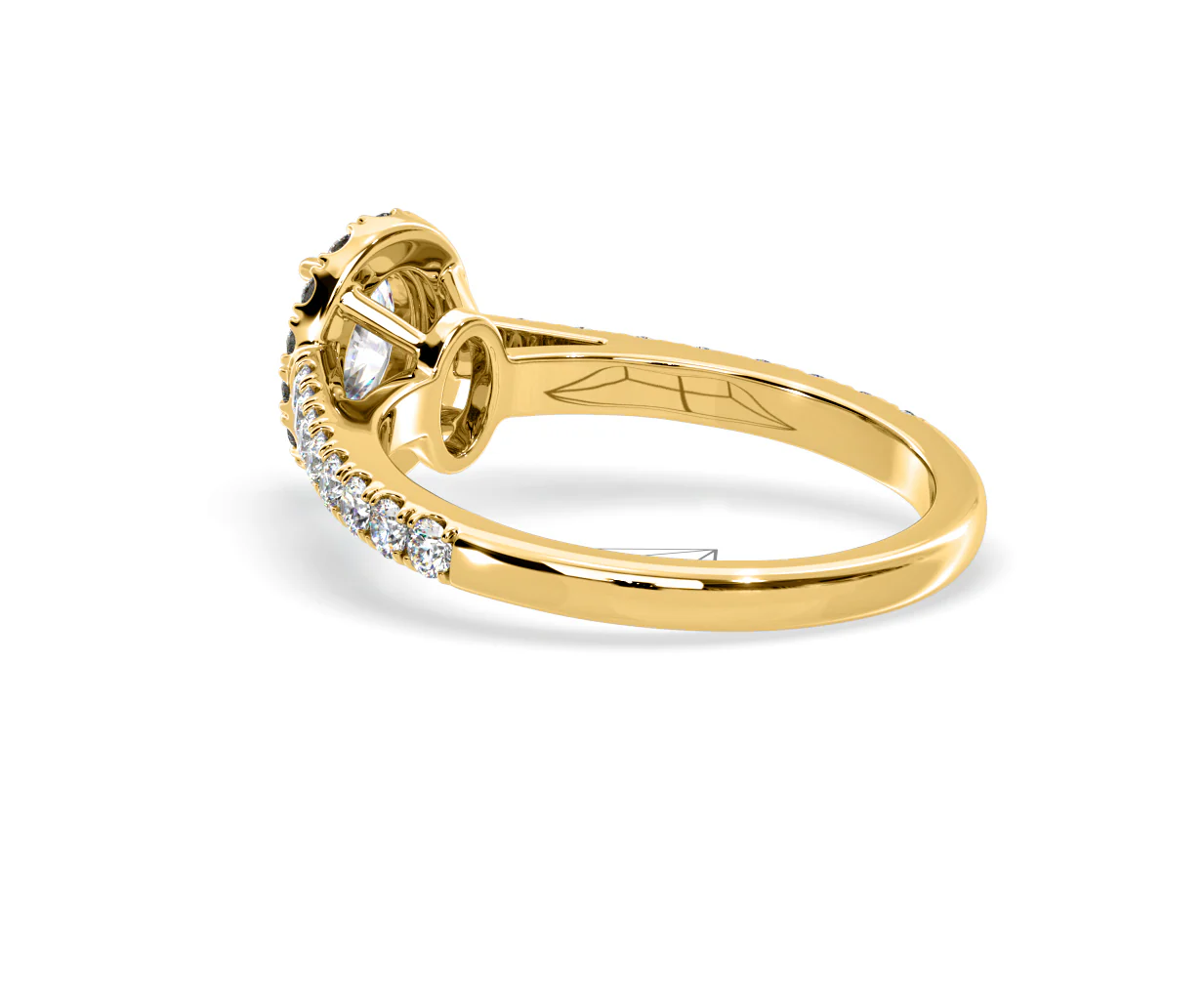 Georgina GIA Oval Diamond Halo Engagement Ring 18K Gold 1.30ct G/Vs2 - Image 118