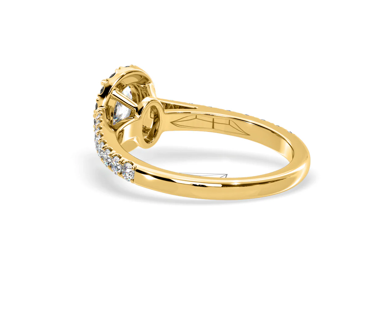 Georgina GIA Oval Diamond Halo Engagement Ring 18K Gold 1.30ct G/Vs2 - Image 119