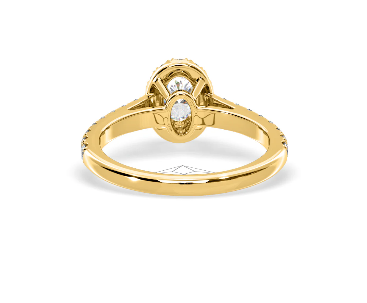Georgina GIA Oval Diamond Halo Engagement Ring 18K Gold 1.30ct G/Vs2 - Image 127