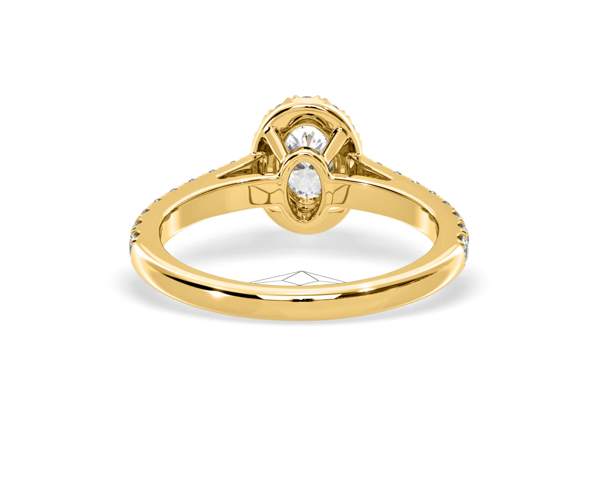 Georgina GIA Oval Diamond Halo Engagement Ring 18K Gold 1.30ct G/Vs2 - Image 128
