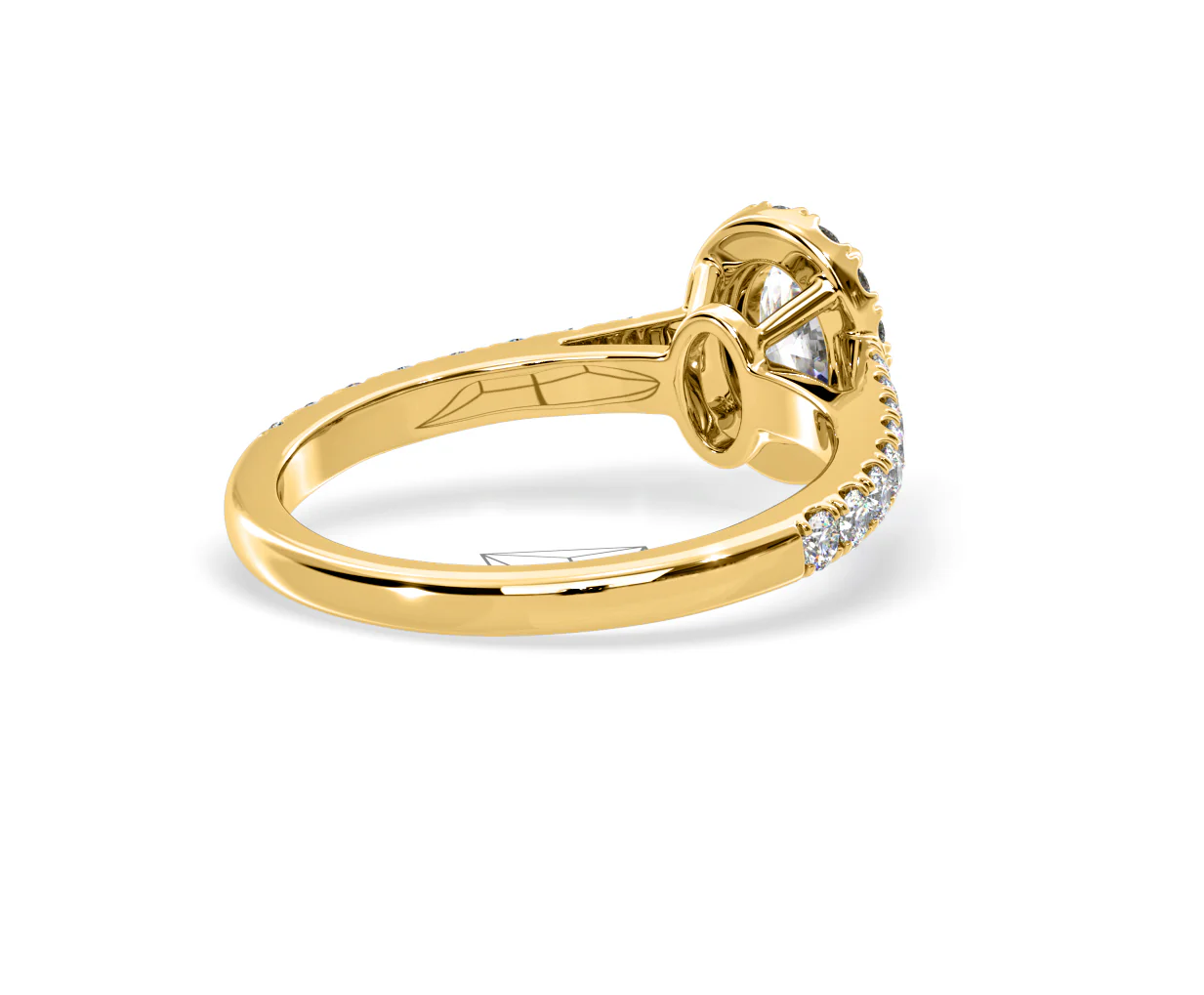 Georgina GIA Oval Diamond Halo Engagement Ring 18K Gold 1.30ct G/Vs2 - Image 135