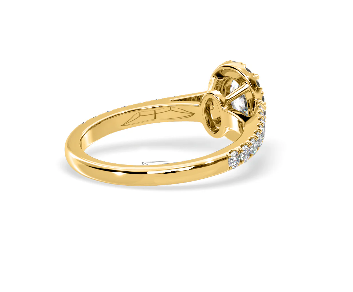Georgina GIA Oval Diamond Halo Engagement Ring 18K Gold 1.30ct G/Vs2 - Image 136