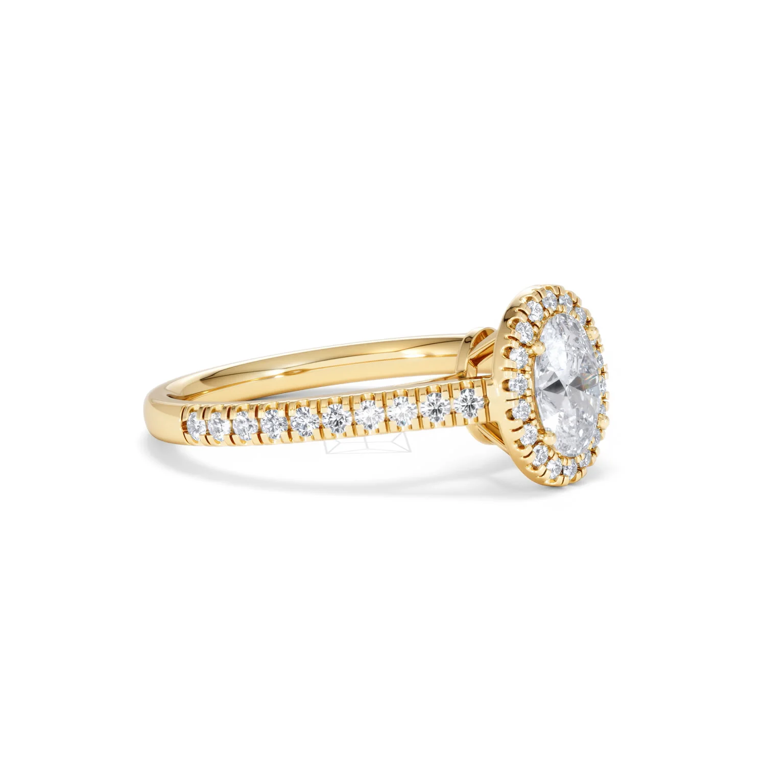 Georgina GIA Oval Diamond Halo Engagement Ring 18K Gold 1.30ct G/Vs2 - Image 19