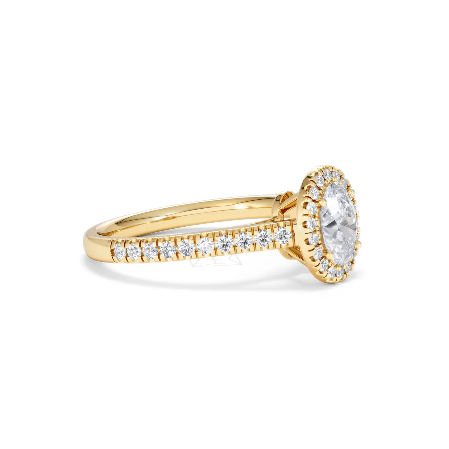 Georgina GIA Oval Diamond Halo Engagement Ring 18K Gold 1.30ct G/Vs2 - Image 20