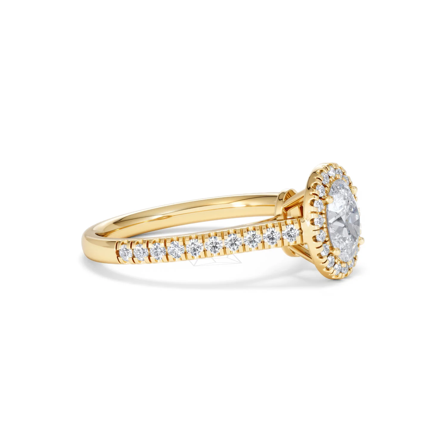 Georgina GIA Oval Diamond Halo Engagement Ring 18K Gold 1.30ct G/Vs2 - Image 21