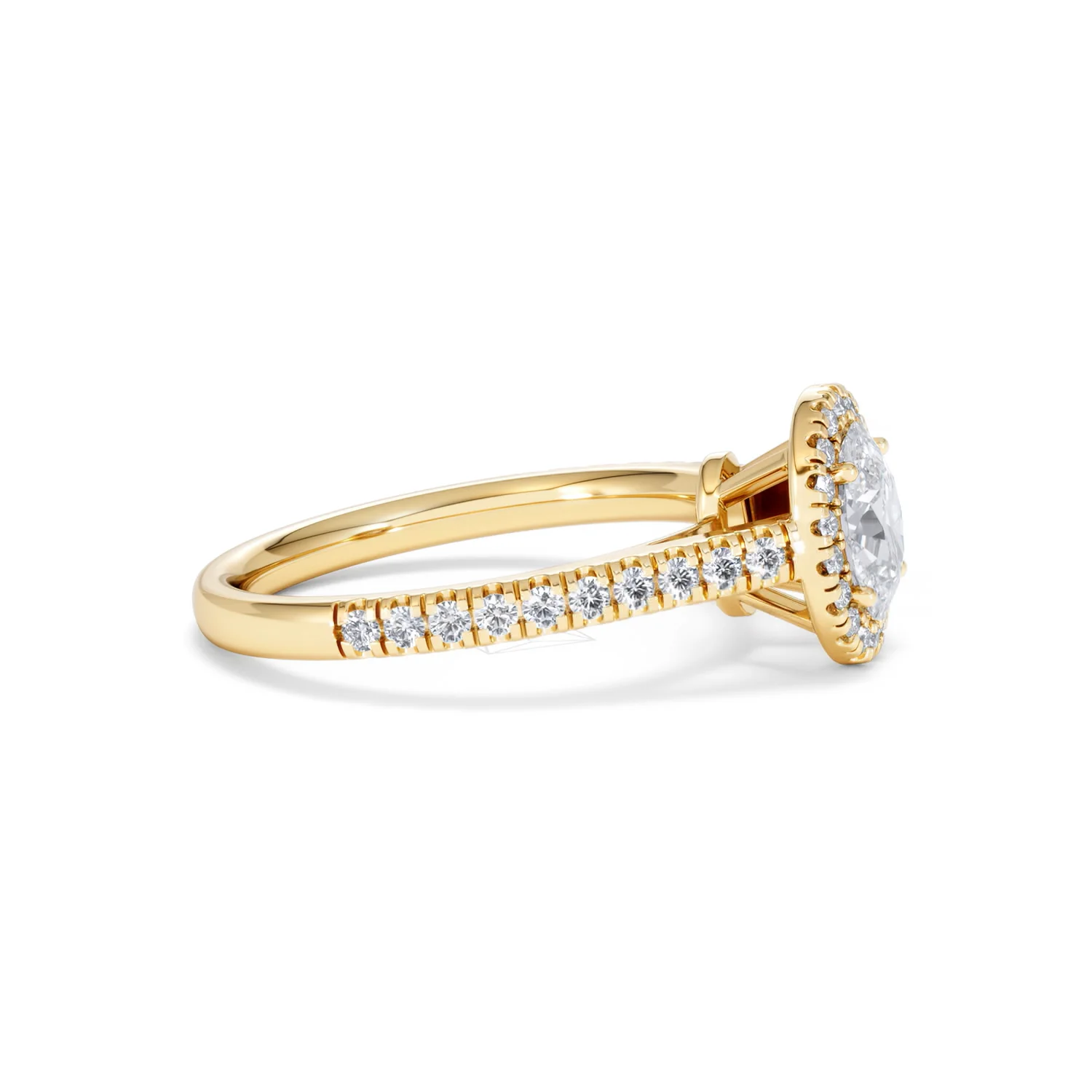 Georgina GIA Oval Diamond Halo Engagement Ring 18K Gold 1.30ct G/Vs2 - Image 24