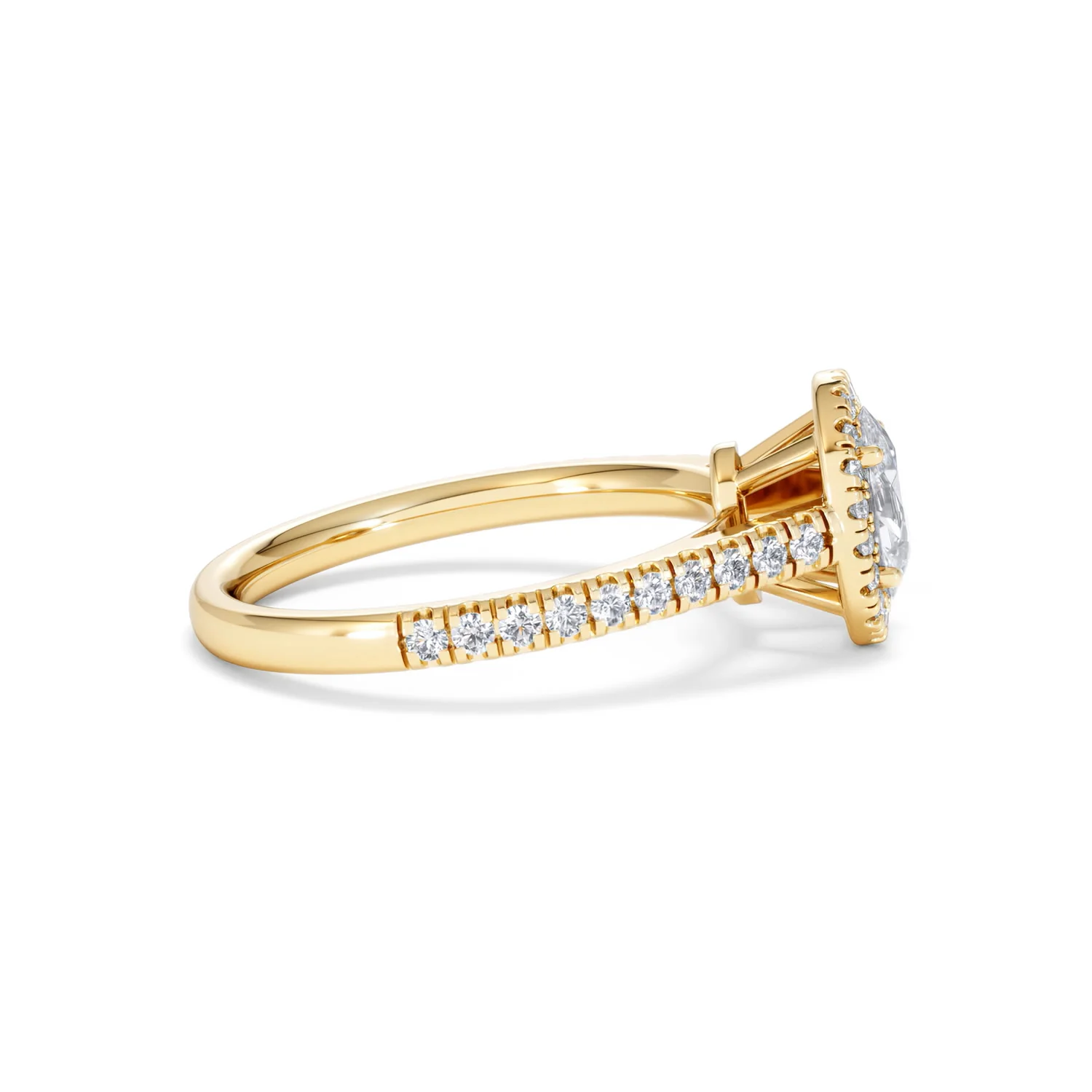 Georgina GIA Oval Diamond Halo Engagement Ring 18K Gold 1.30ct G/Vs2 - Image 27