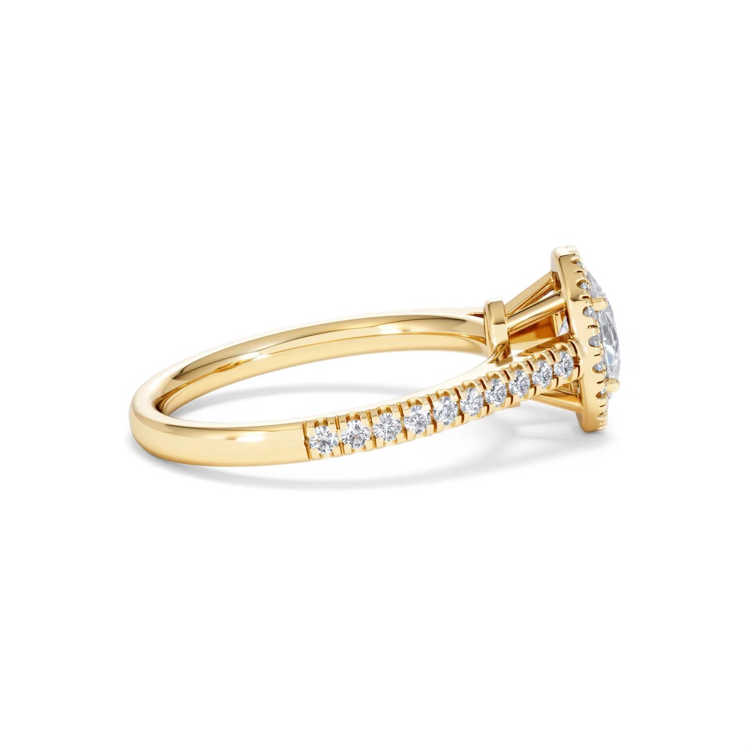Georgina GIA Oval Diamond Halo Engagement Ring 18K Gold 1.30ct G/Vs2 - Image 29