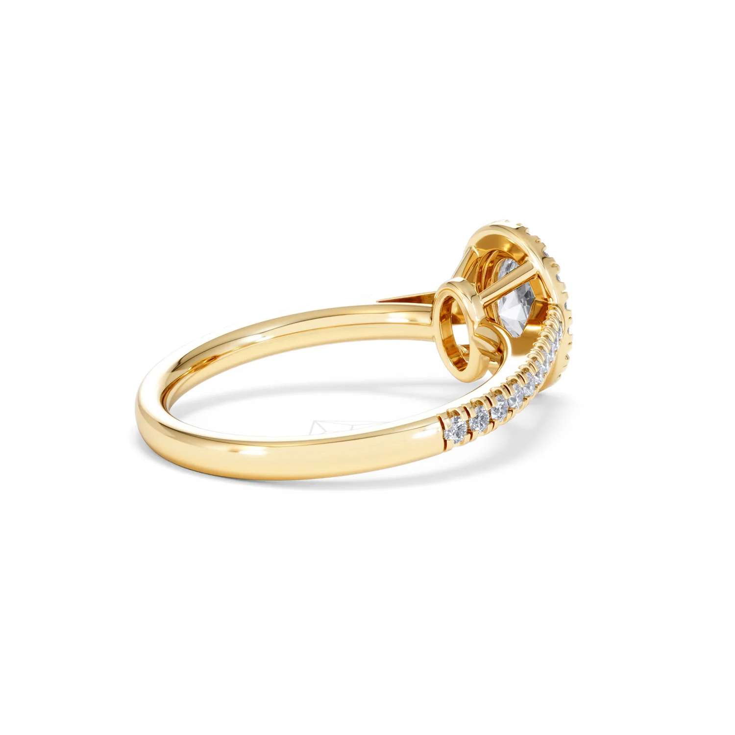 Georgina GIA Oval Diamond Halo Engagement Ring 18K Gold 1.30ct G/Vs2 - Image 37