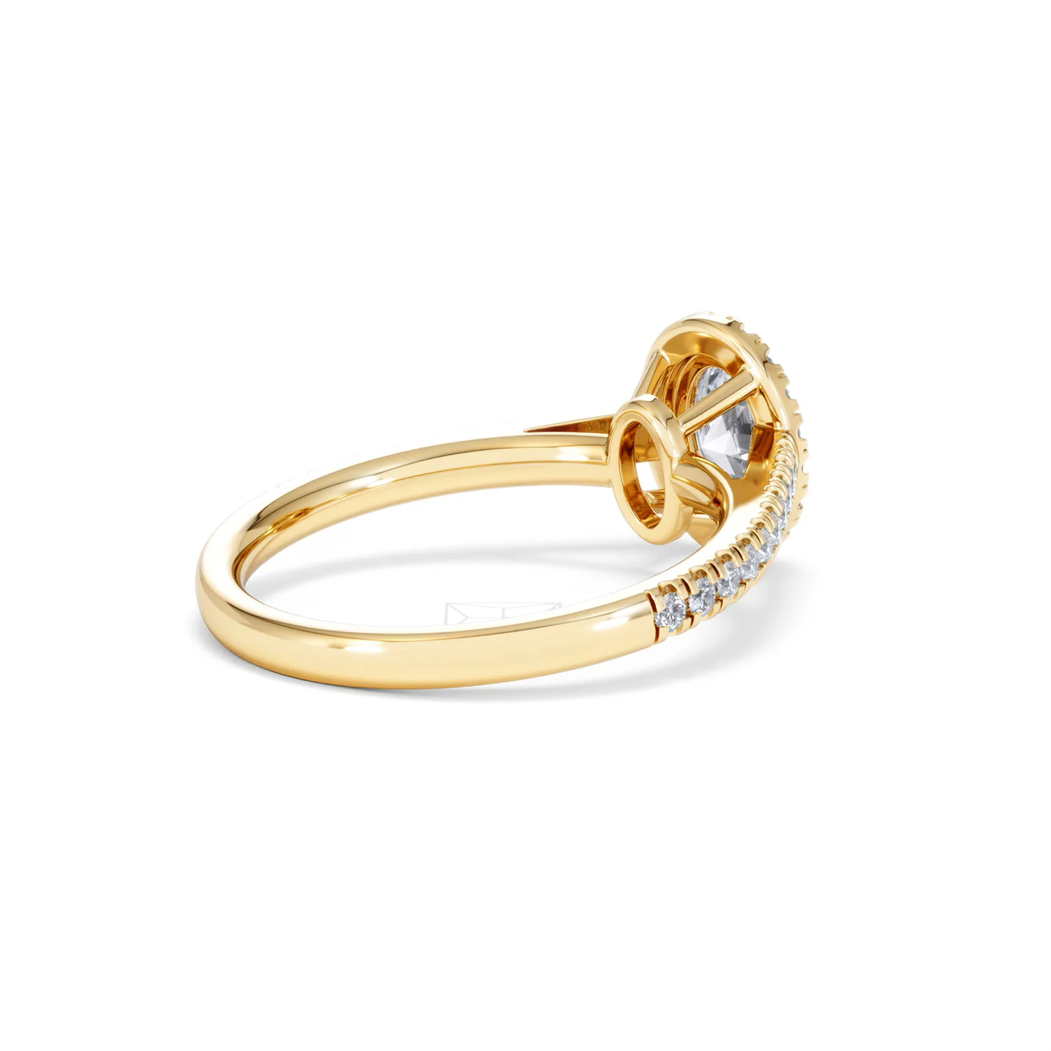 Georgina GIA Oval Diamond Halo Engagement Ring 18K Gold 1.30ct G/Vs2 - Image 38