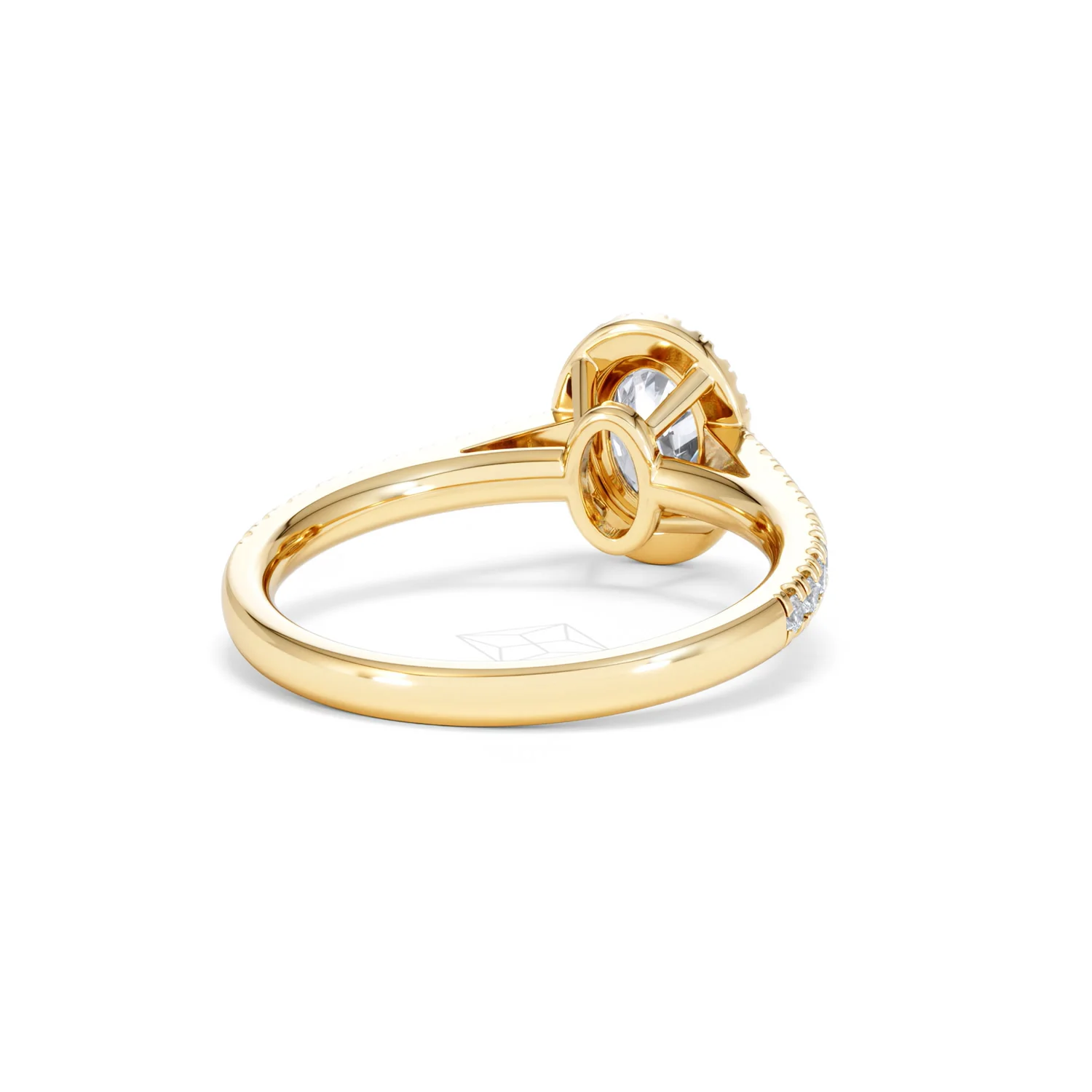 Georgina GIA Oval Diamond Halo Engagement Ring 18K Gold 1.30ct G/Vs2 - Image 43