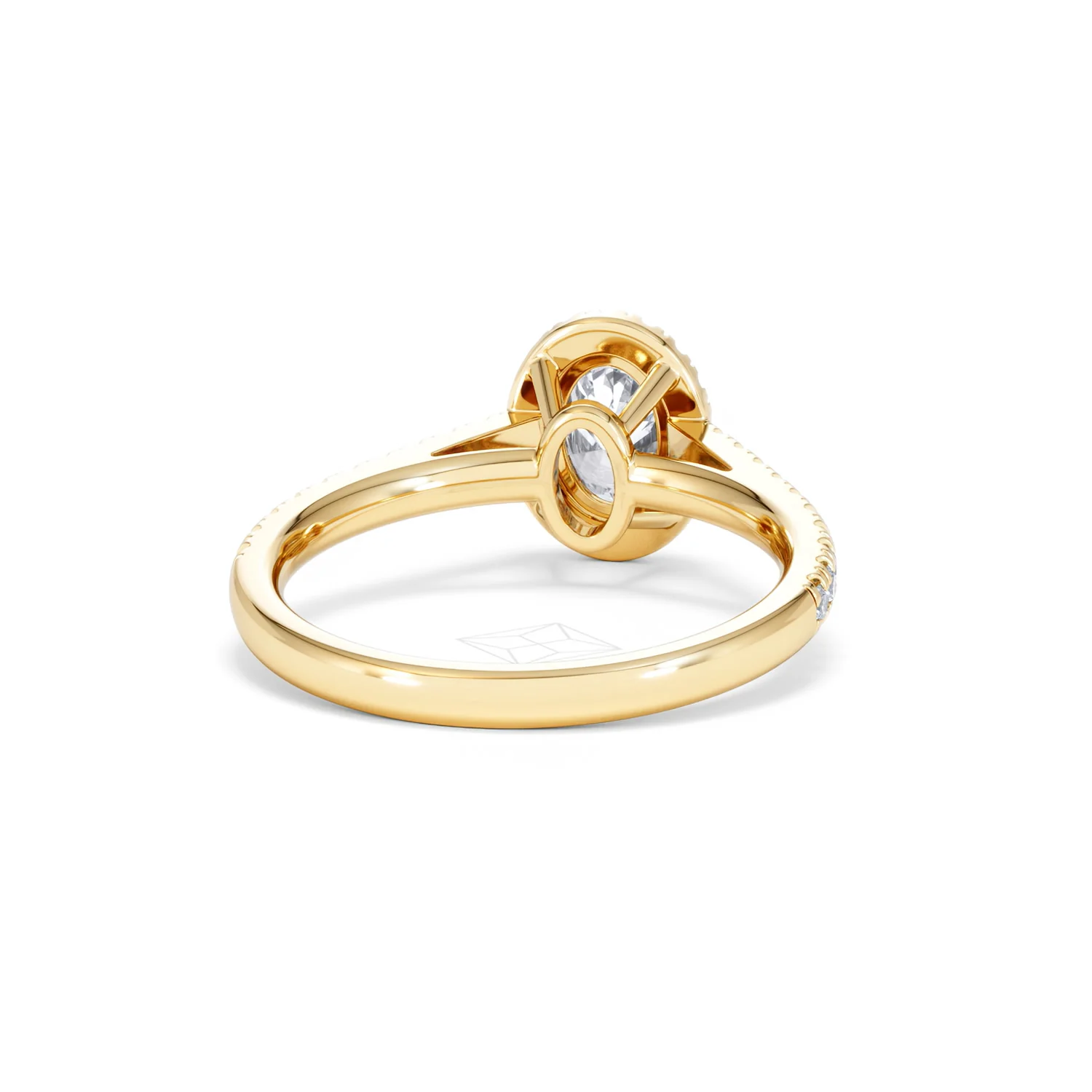 Georgina GIA Oval Diamond Halo Engagement Ring 18K Gold 1.30ct G/Vs2 - Image 45