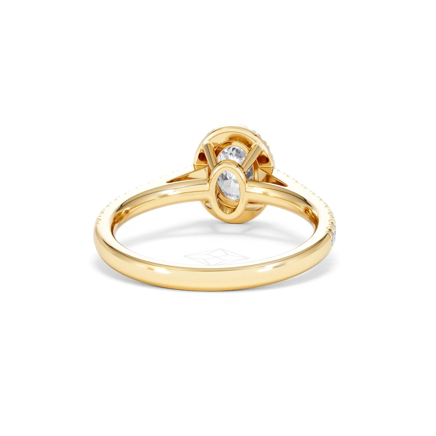 Georgina GIA Oval Diamond Halo Engagement Ring 18K Gold 1.30ct G/Vs2 - Image 46