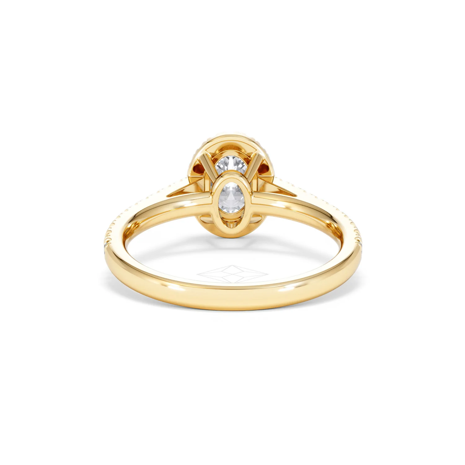 Georgina GIA Oval Diamond Halo Engagement Ring 18K Gold 1.30ct G/Vs2 - Image 48