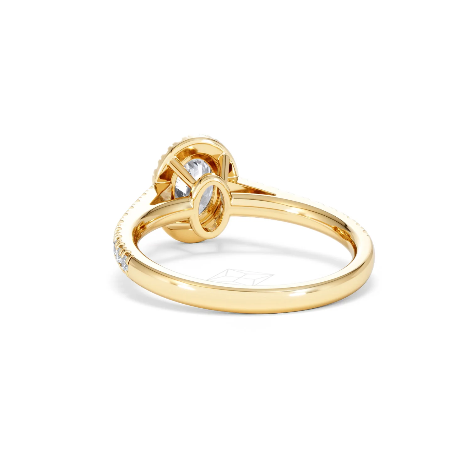 Georgina GIA Oval Diamond Halo Engagement Ring 18K Gold 1.30ct G/Vs2 - Image 52