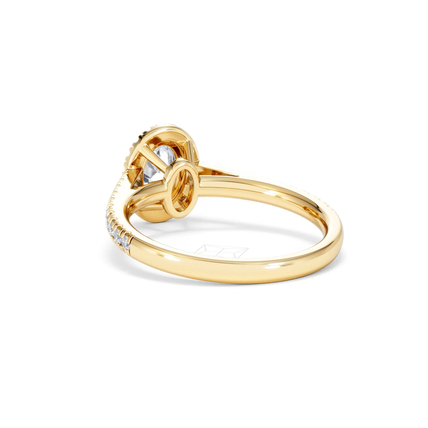 Georgina GIA Oval Diamond Halo Engagement Ring 18K Gold 1.30ct G/Vs2 - Image 54