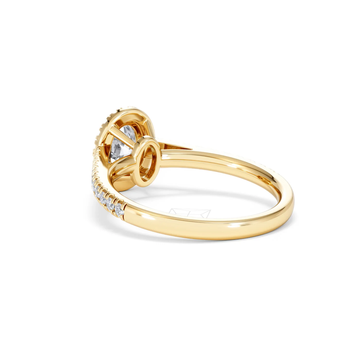 Georgina GIA Oval Diamond Halo Engagement Ring 18K Gold 1.30ct G/Vs2 - Image 56