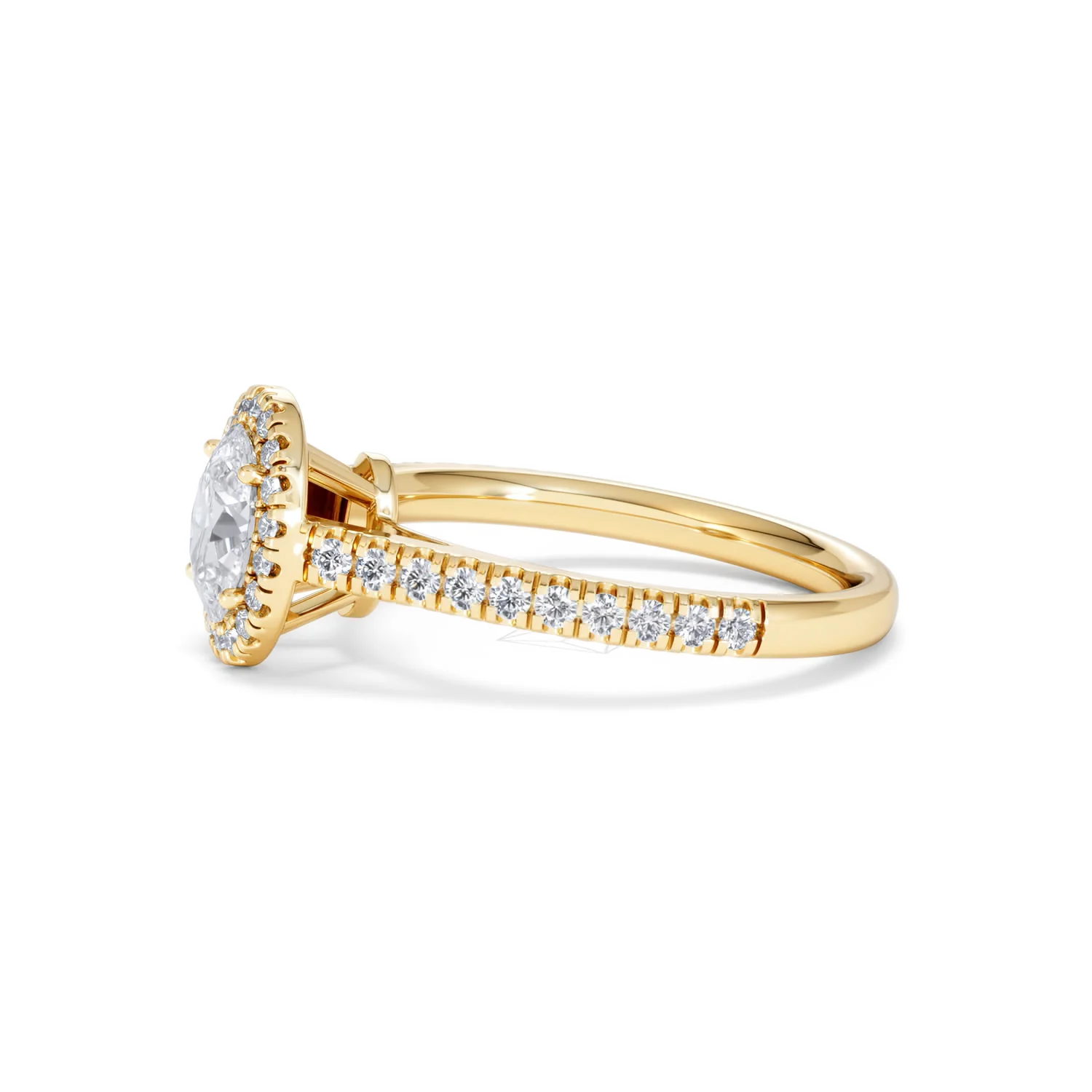 Georgina GIA Oval Diamond Halo Engagement Ring 18K Gold 1.30ct G/Vs2 - Image 72