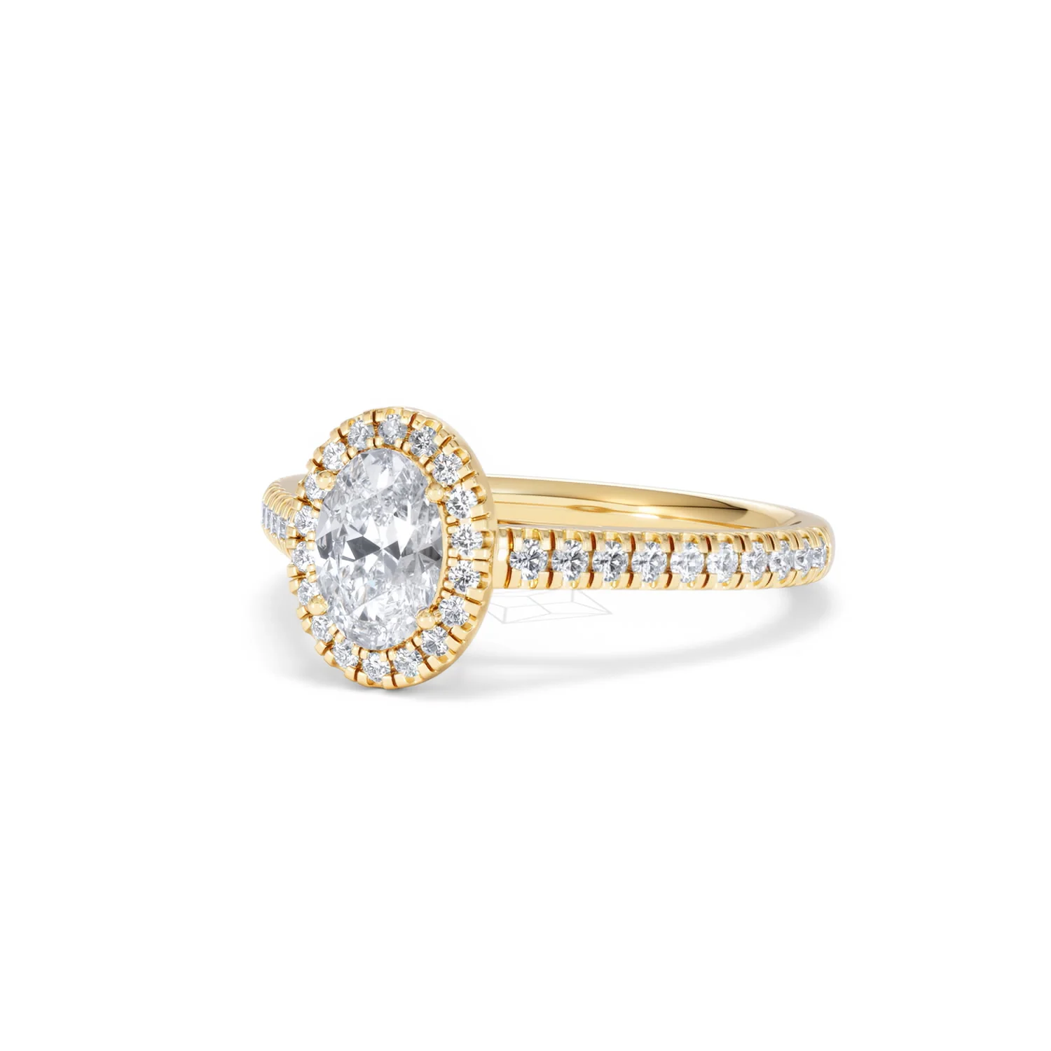 Georgina GIA Oval Diamond Halo Engagement Ring 18K Gold 1.30ct G/Vs2 - Image 82