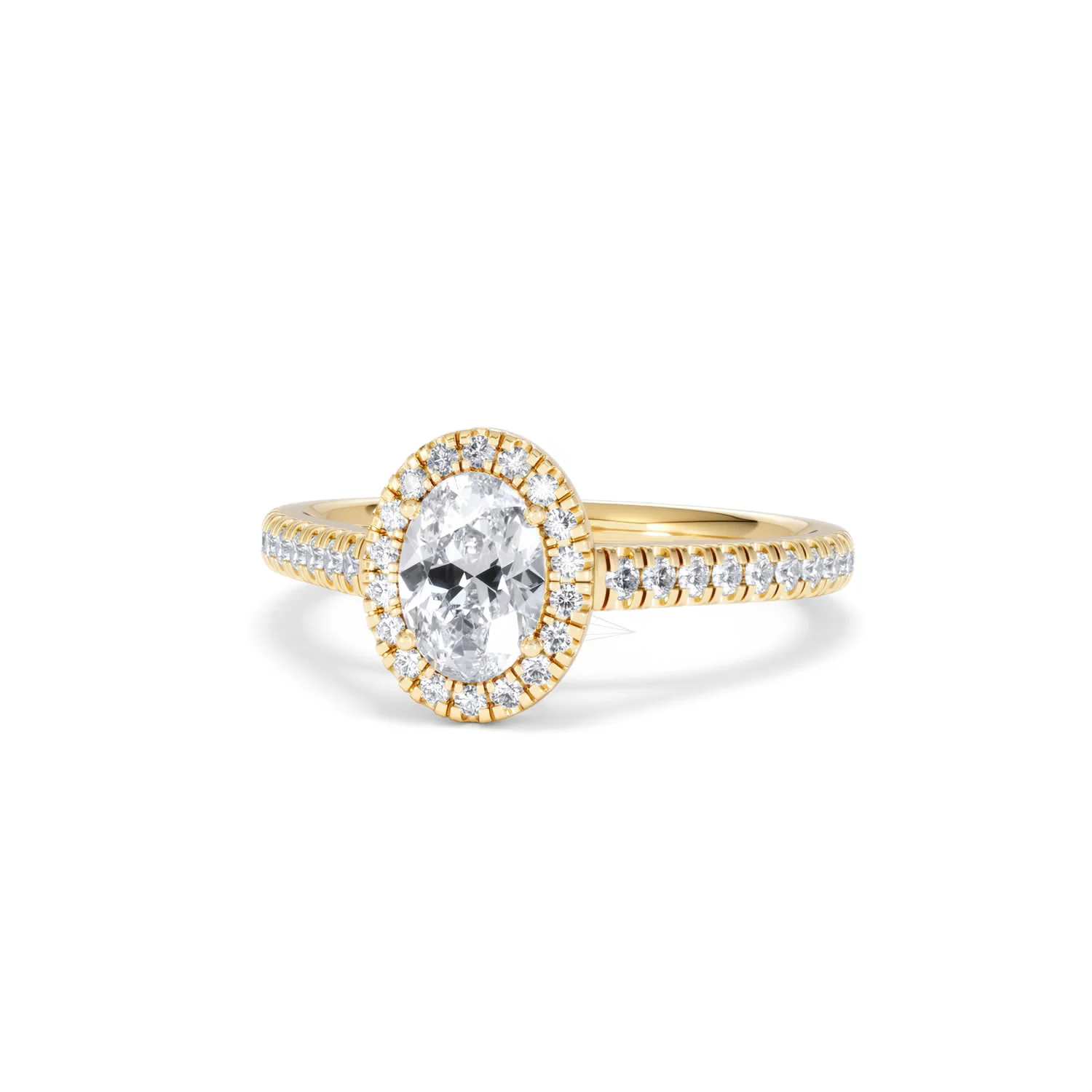 Georgina GIA Oval Diamond Halo Engagement Ring 18K Gold 1.30ct G/Vs2 - Image 85