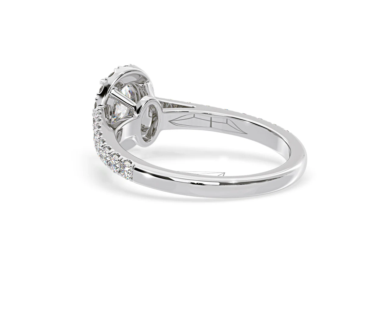 Georgina GIA Oval Diamond Halo Engagement Ring 18KW Gold 1.30ct G/Vs1 - Image 40