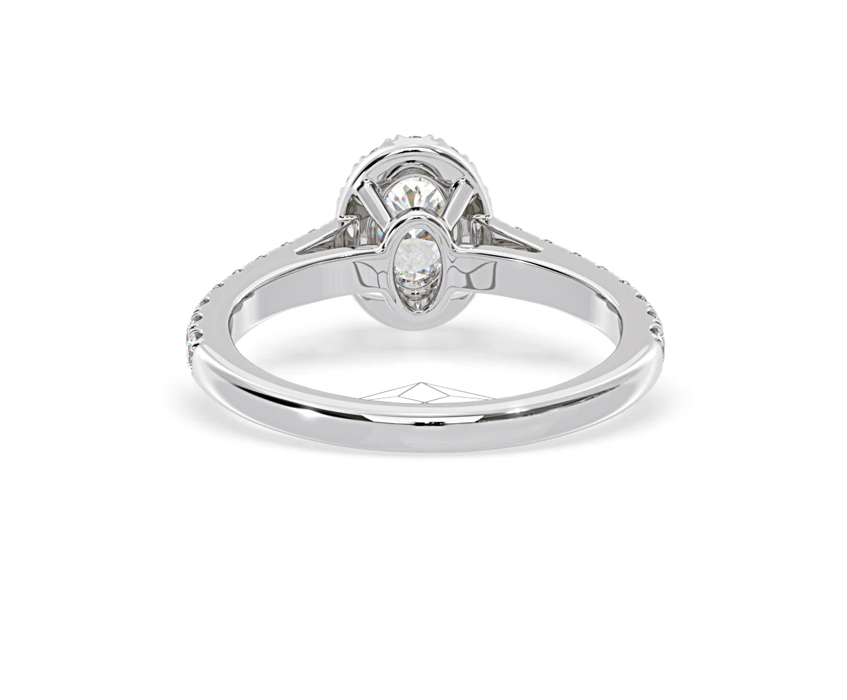 Georgina GIA Oval Diamond Halo Engagement Ring 18KW Gold 1.30ct G/Vs1 - Image 48