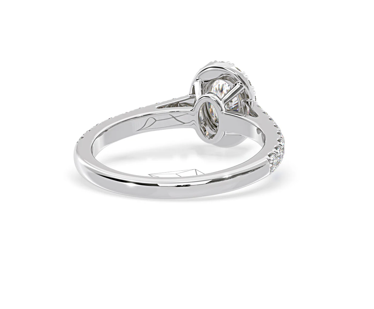 Georgina GIA Oval Diamond Halo Engagement Ring 18KW Gold 1.30ct G/Vs1 - Image 53