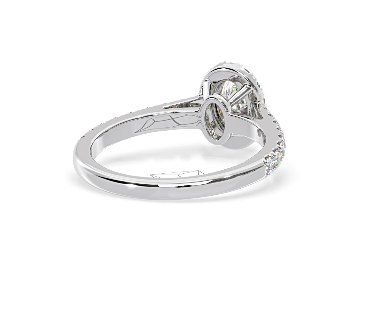 Georgina GIA Oval Diamond Halo Engagement Ring 18KW Gold 1.30ct G/Vs1 - Image 54
