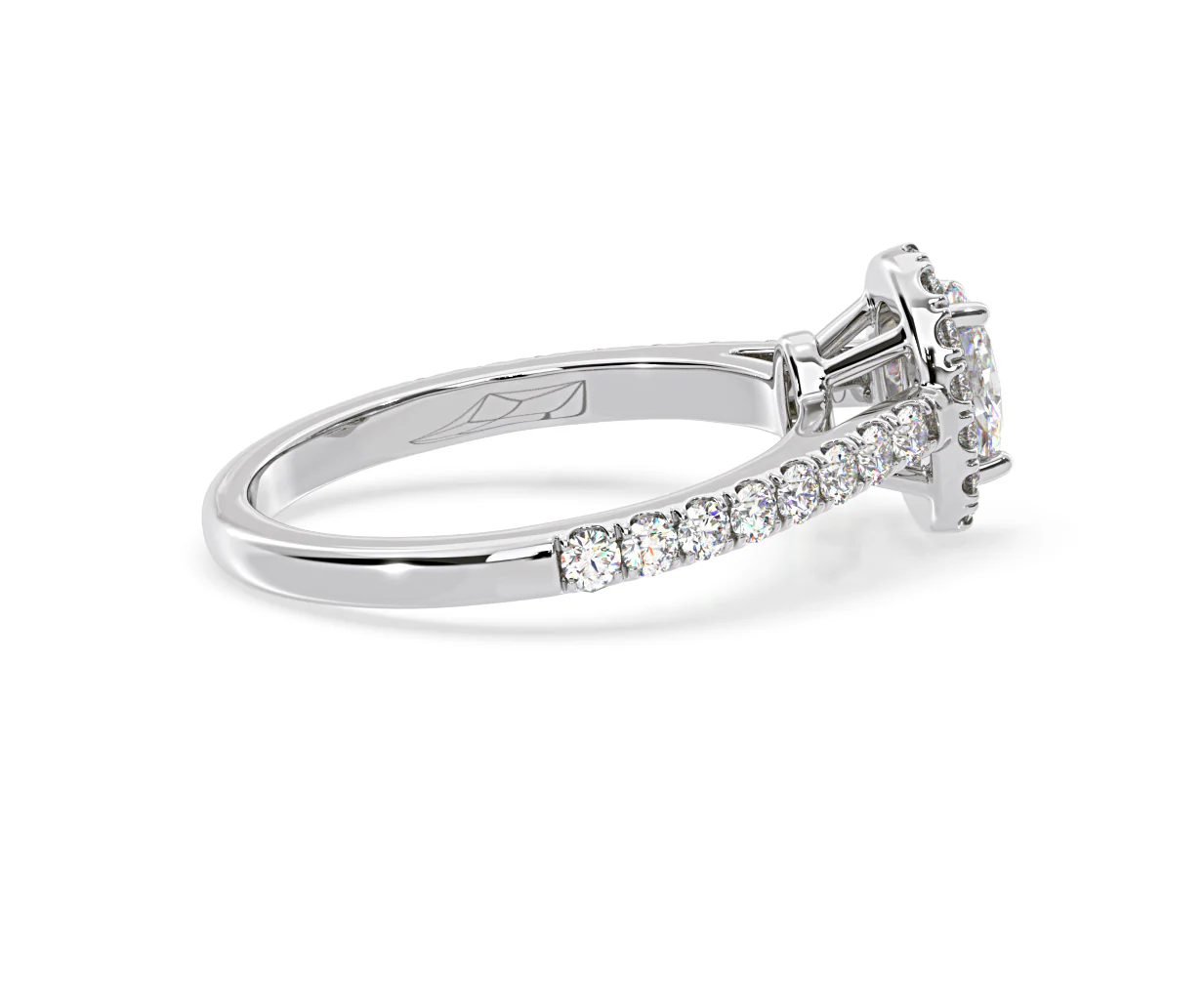 Georgina GIA Oval Diamond Halo Engagement Ring 18KW Gold 1.30ct G/Vs1 - Image 65