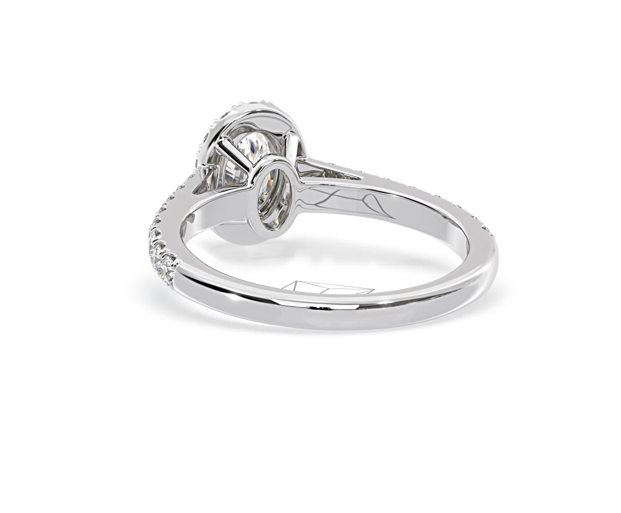 Georgina GIA Oval Diamond Halo Engagement Ring 18KW Gold 1.30ct G/Vs2 - Image 125