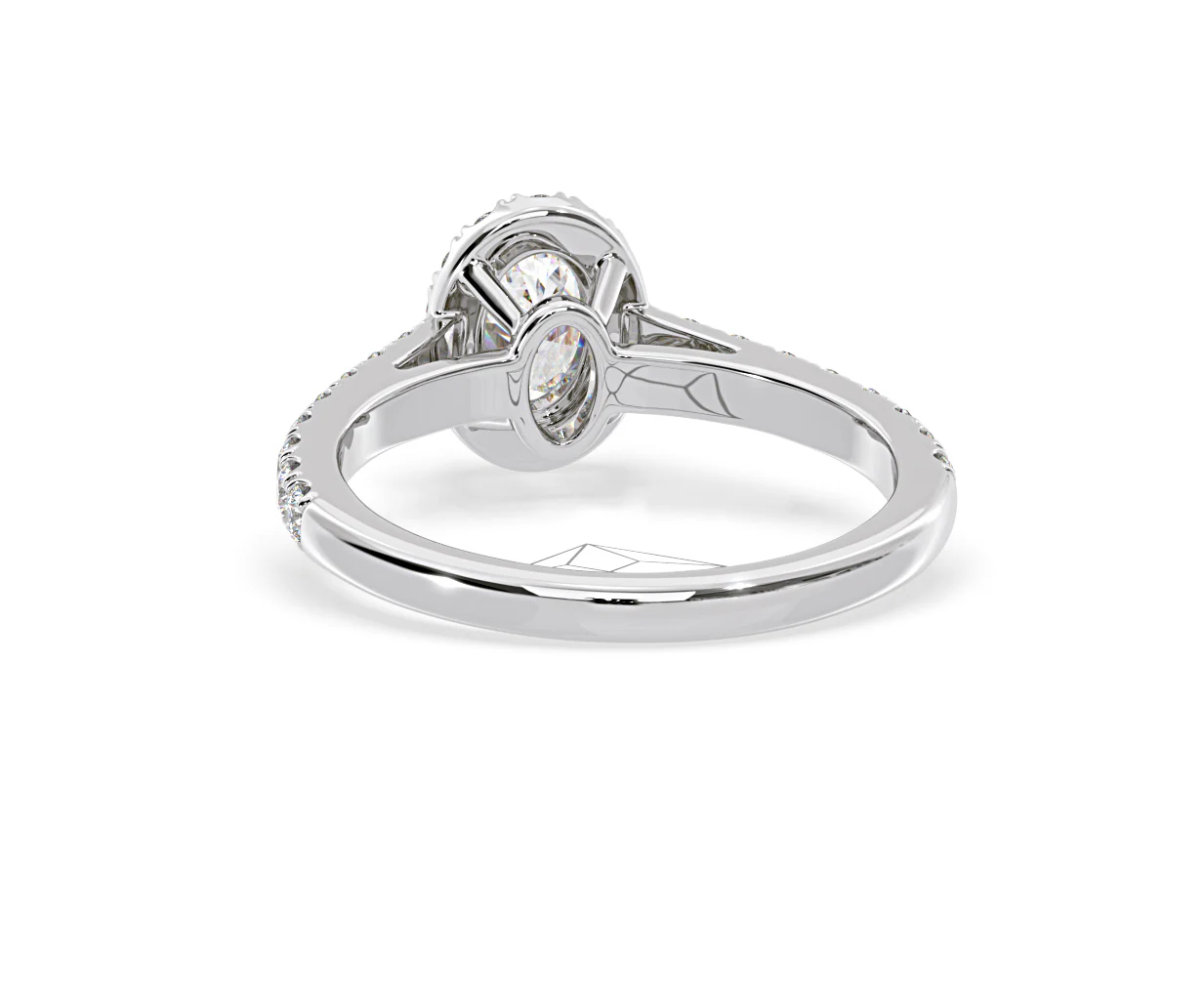 Georgina GIA Oval Diamond Halo Engagement Ring 18KW Gold 1.30ct G/Vs2 - Image 127