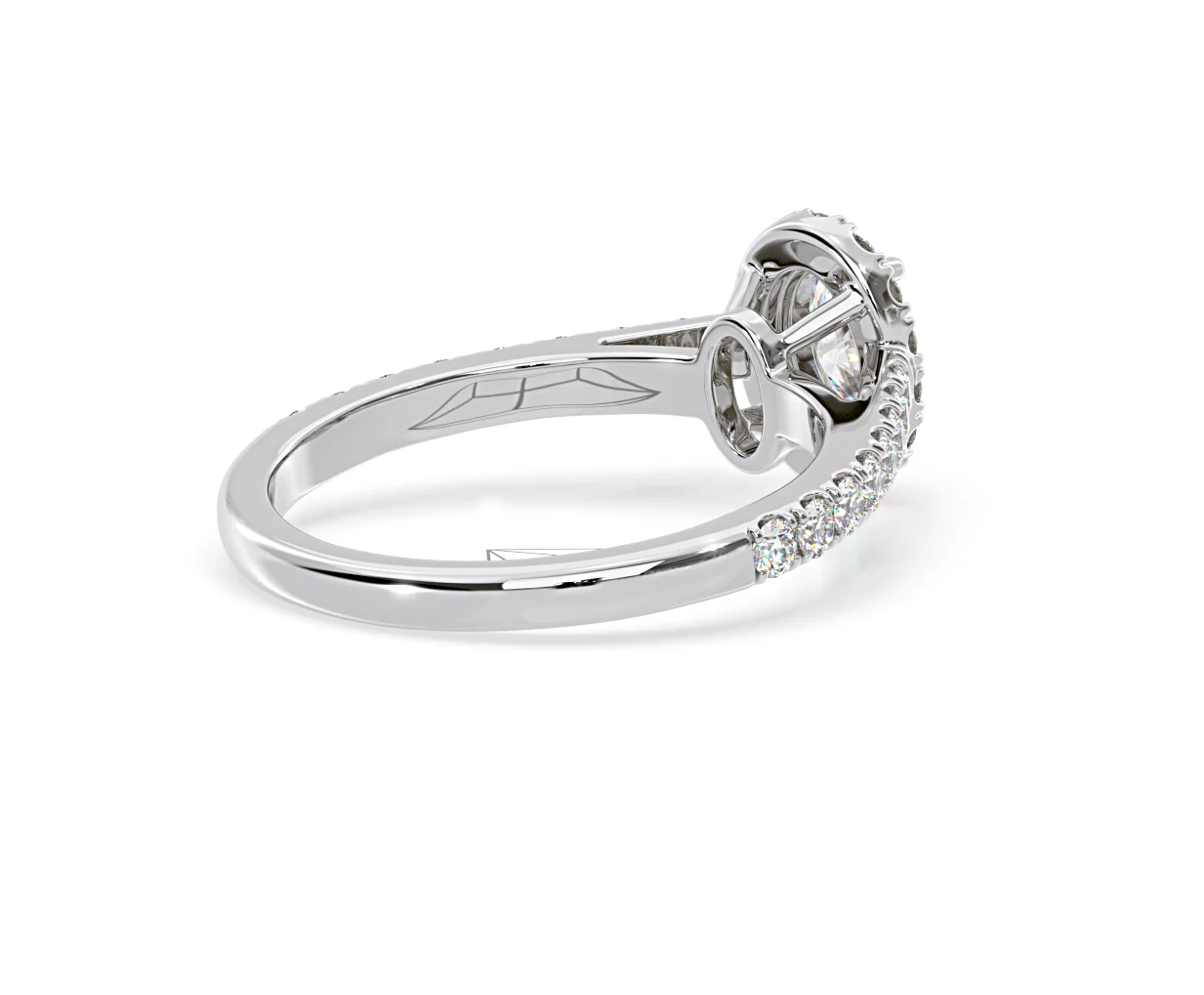 Georgina GIA Oval Diamond Halo Engagement Ring 18KW Gold 1.30ct G/Vs2 - Image 139