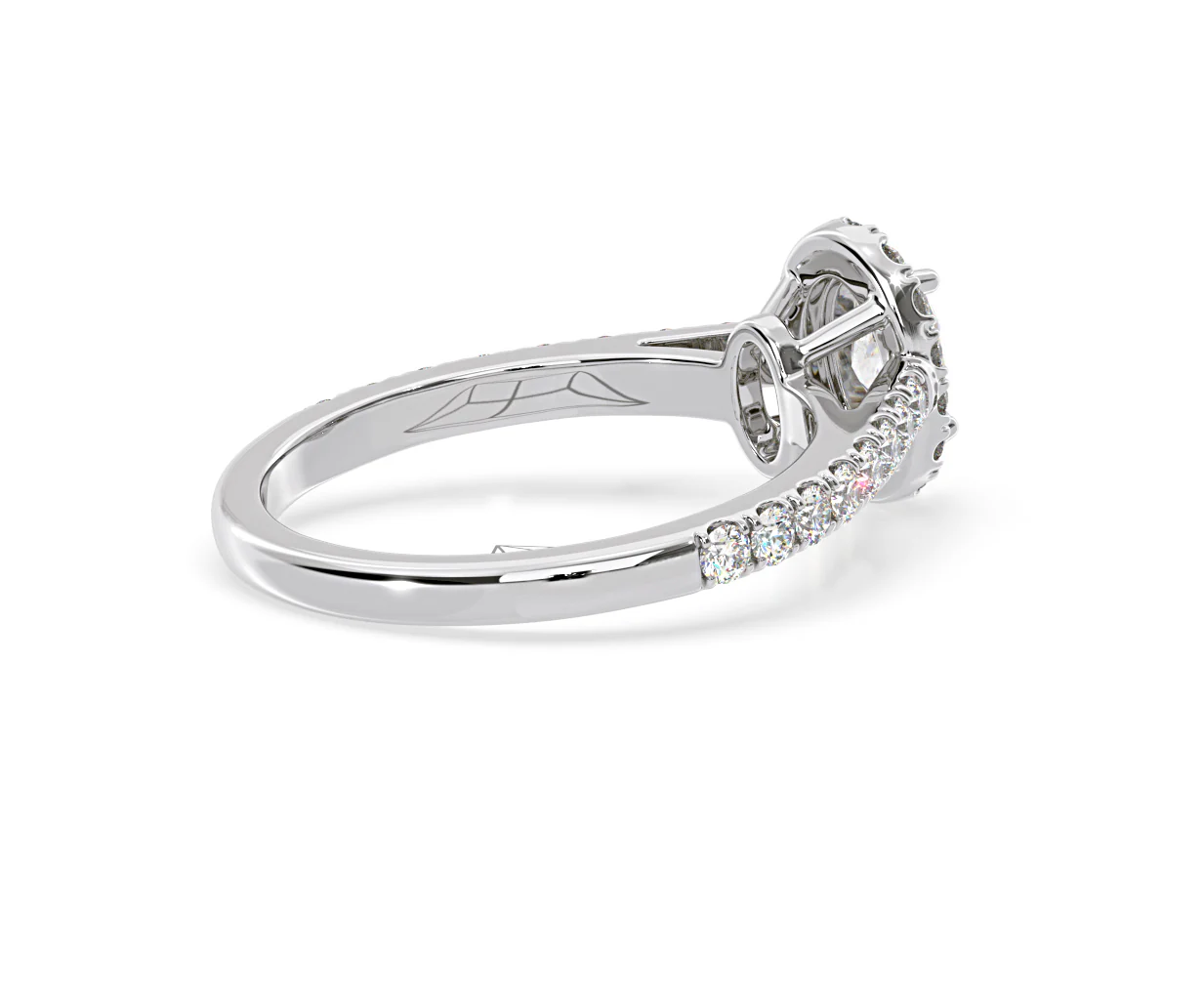 Georgina GIA Oval Diamond Halo Engagement Ring 18KW Gold 1.30ct G/Vs2 - Image 141