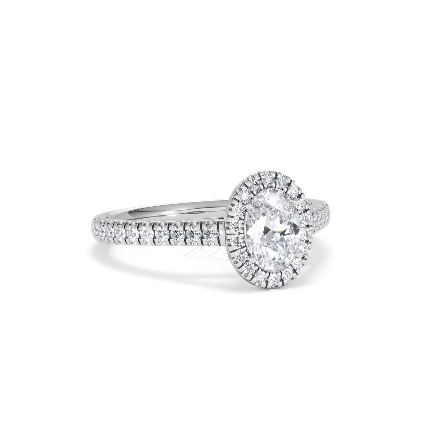 Georgina GIA Oval Diamond Halo Engagement Ring 18KW Gold 1.30ct G/Vs2 - Image 15