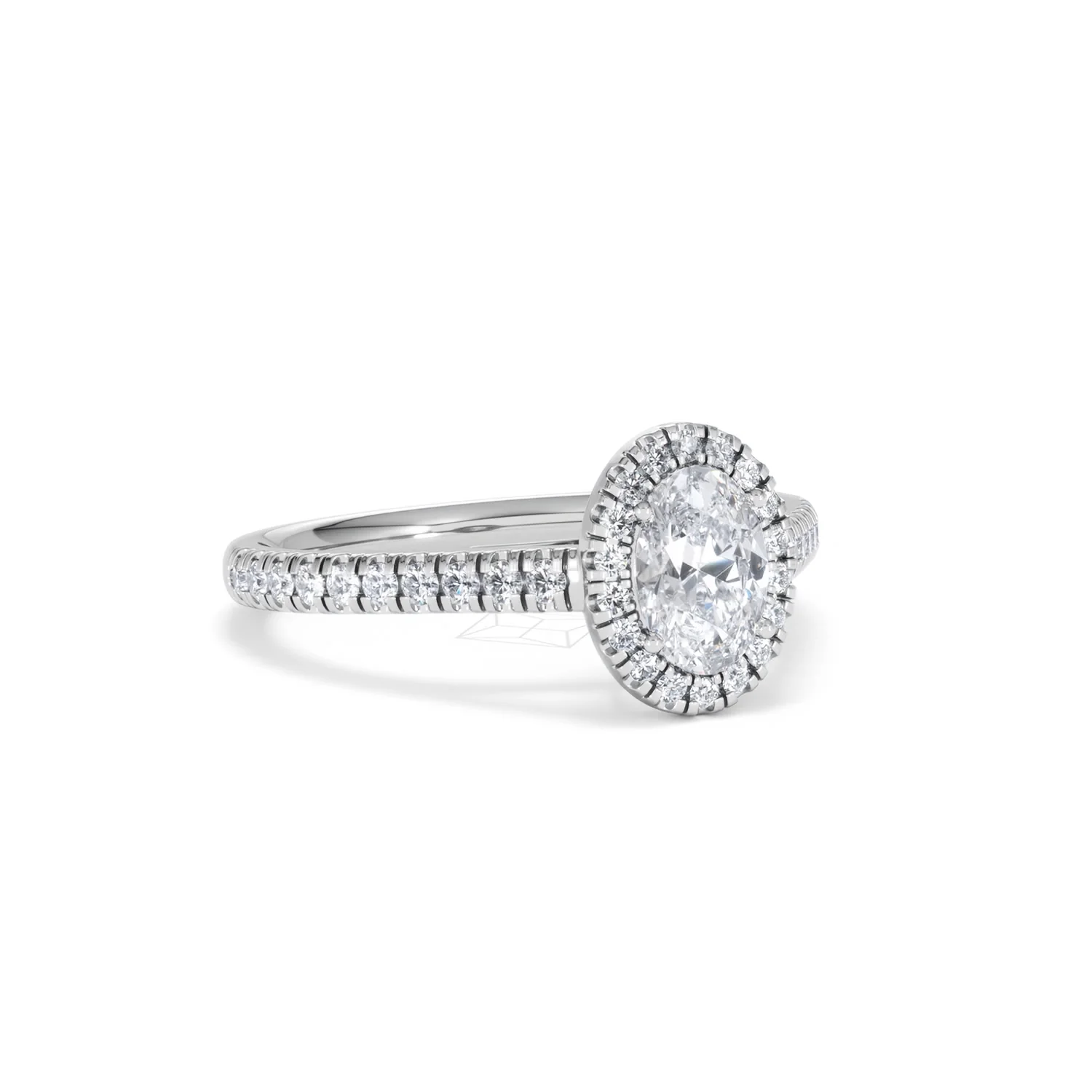 Georgina GIA Oval Diamond Halo Engagement Ring 18KW Gold 1.30ct G/Vs2 - Image 16