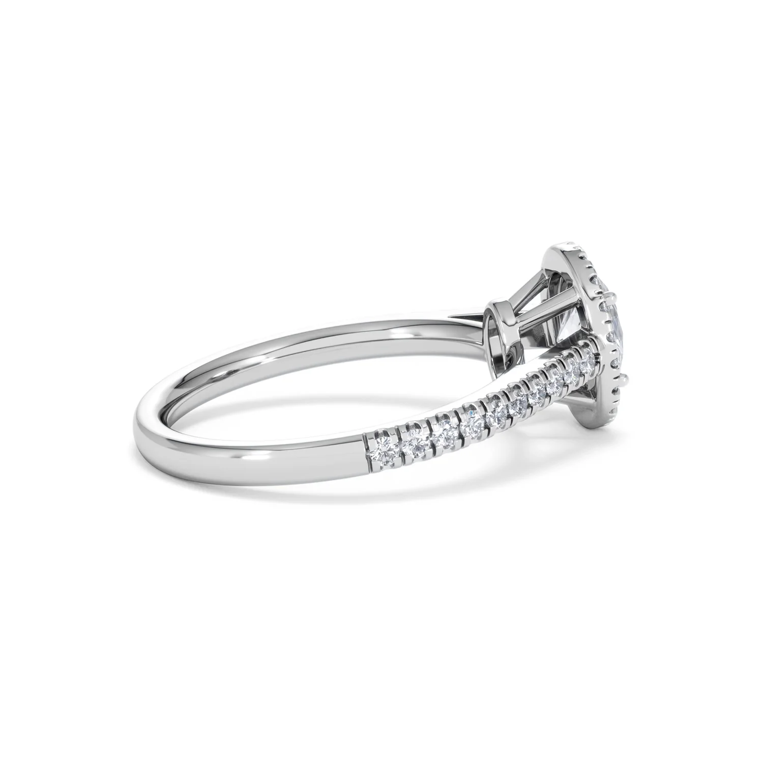 Georgina GIA Oval Diamond Halo Engagement Ring 18KW Gold 1.30ct G/Vs2 - Image 34