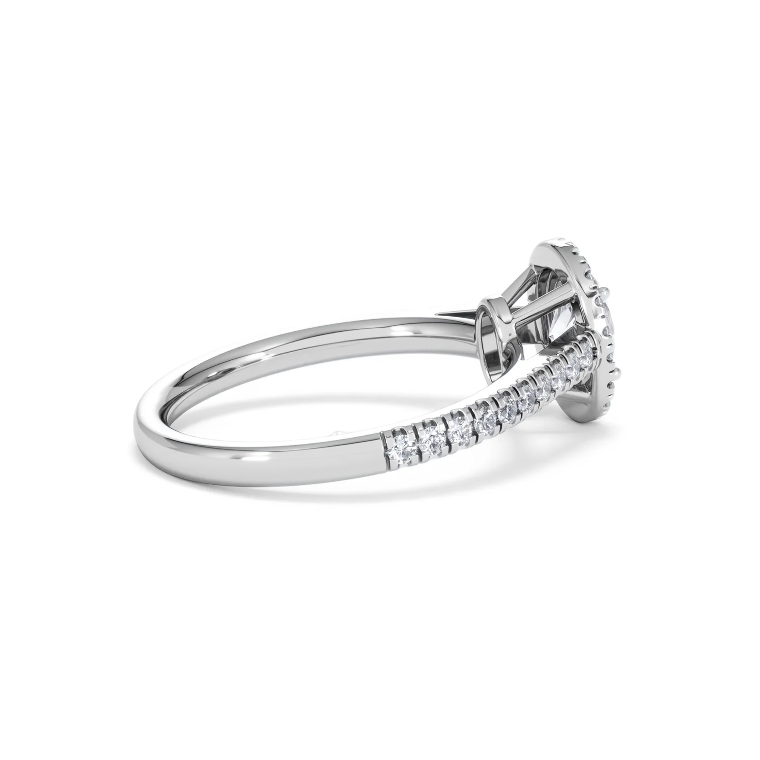 Georgina GIA Oval Diamond Halo Engagement Ring 18KW Gold 1.30ct G/Vs2 - Image 35