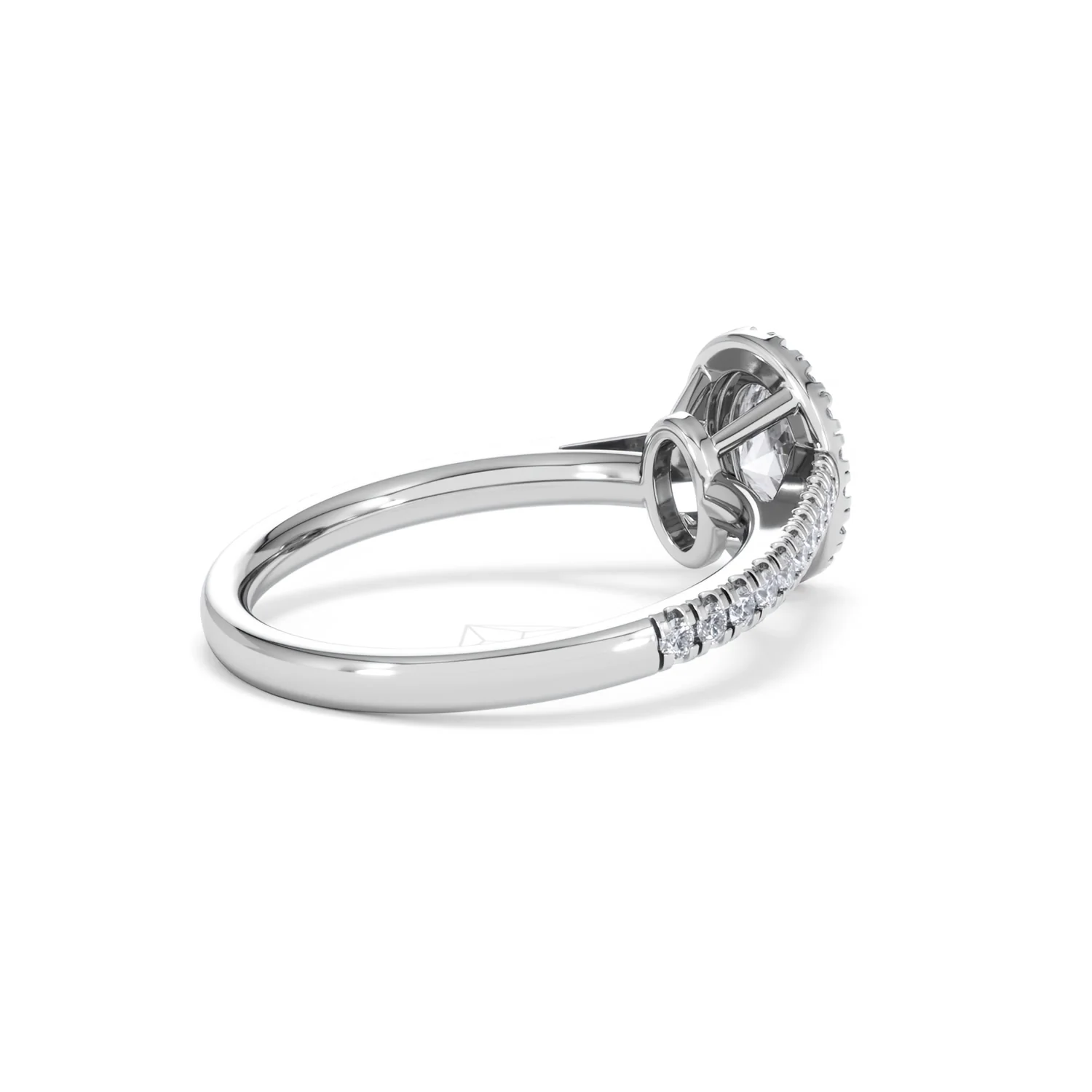 Georgina GIA Oval Diamond Halo Engagement Ring 18KW Gold 1.30ct G/Vs2 - Image 39
