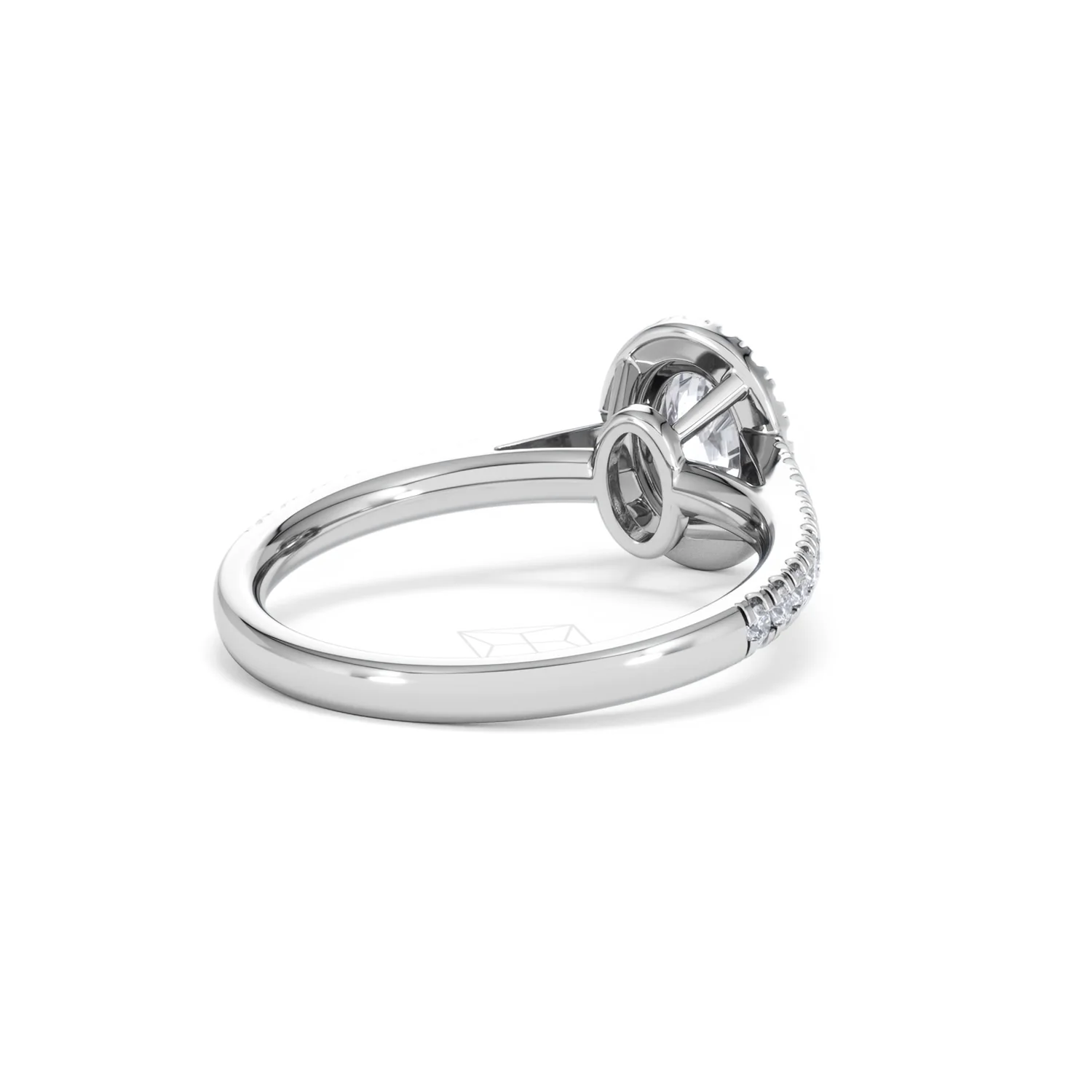 Georgina GIA Oval Diamond Halo Engagement Ring 18KW Gold 1.30ct G/Vs2 - Image 43