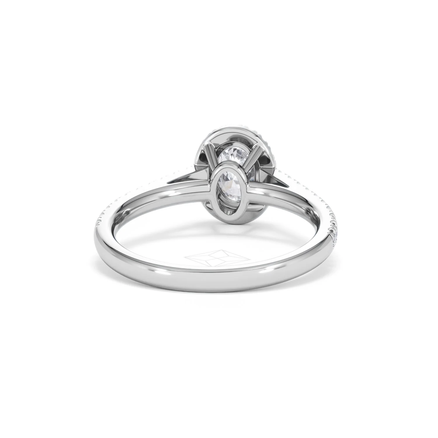 Georgina GIA Oval Diamond Halo Engagement Ring 18KW Gold 1.30ct G/Vs2 - Image 48