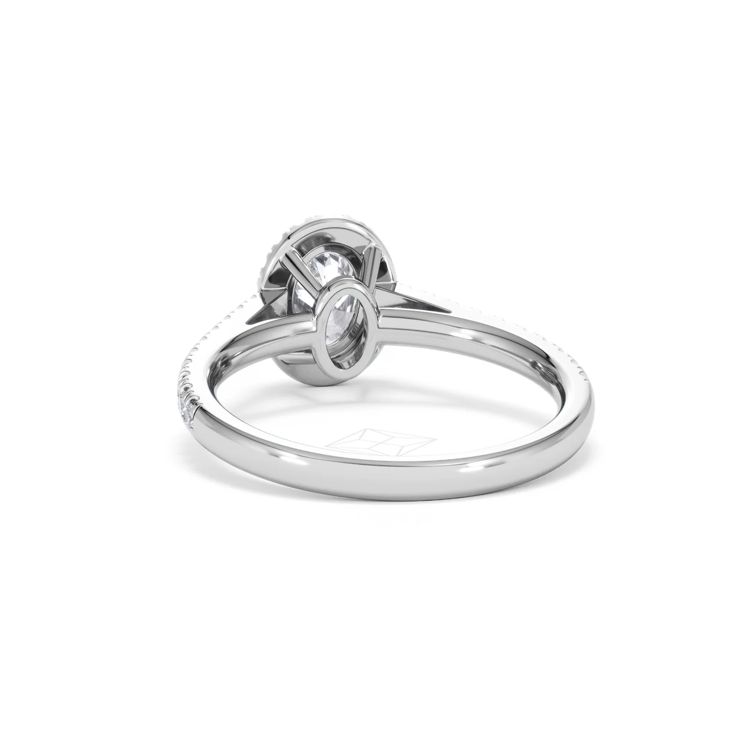 Georgina GIA Oval Diamond Halo Engagement Ring 18KW Gold 1.30ct G/Vs2 - Image 53